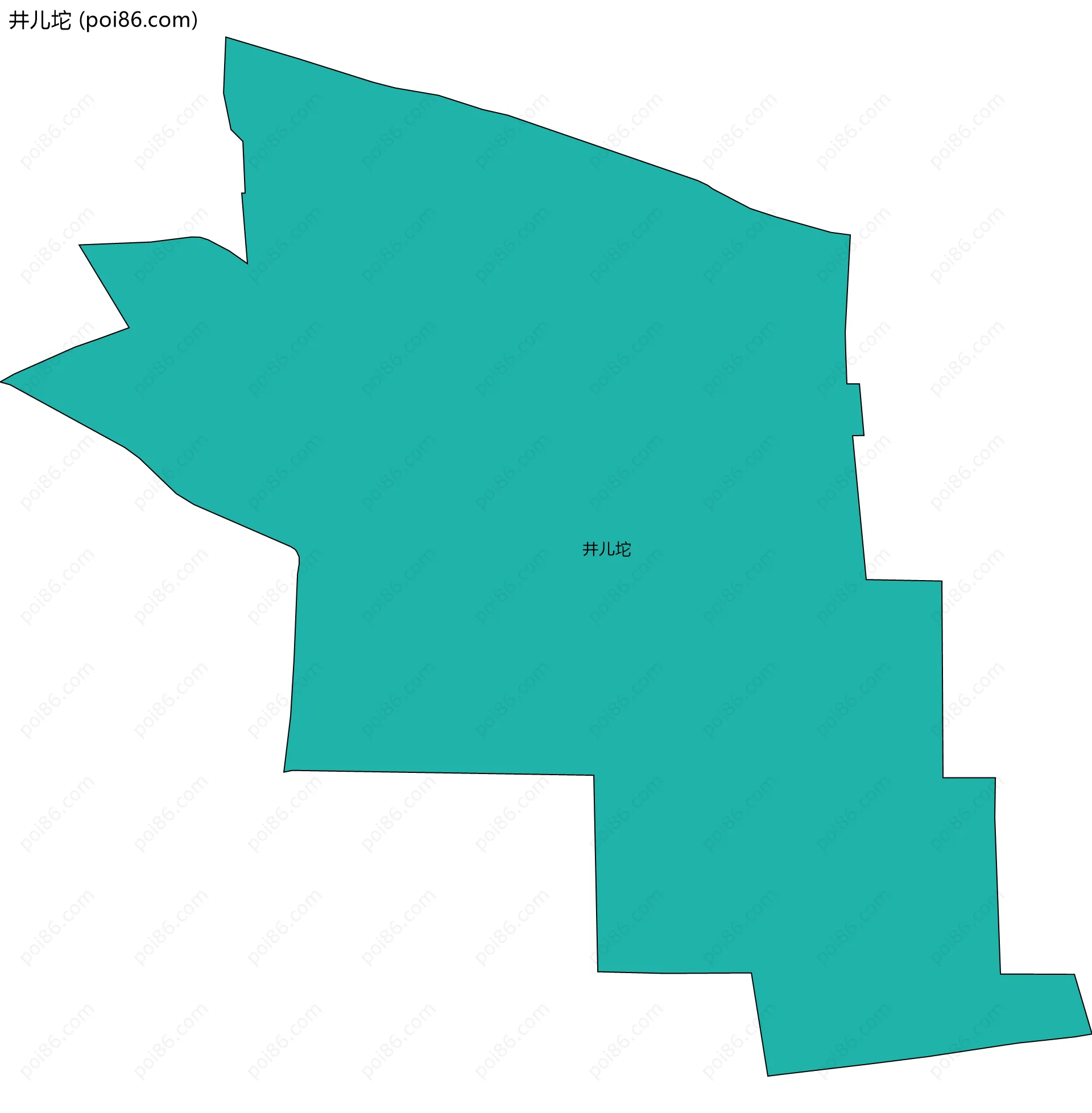 井儿坨边界地图