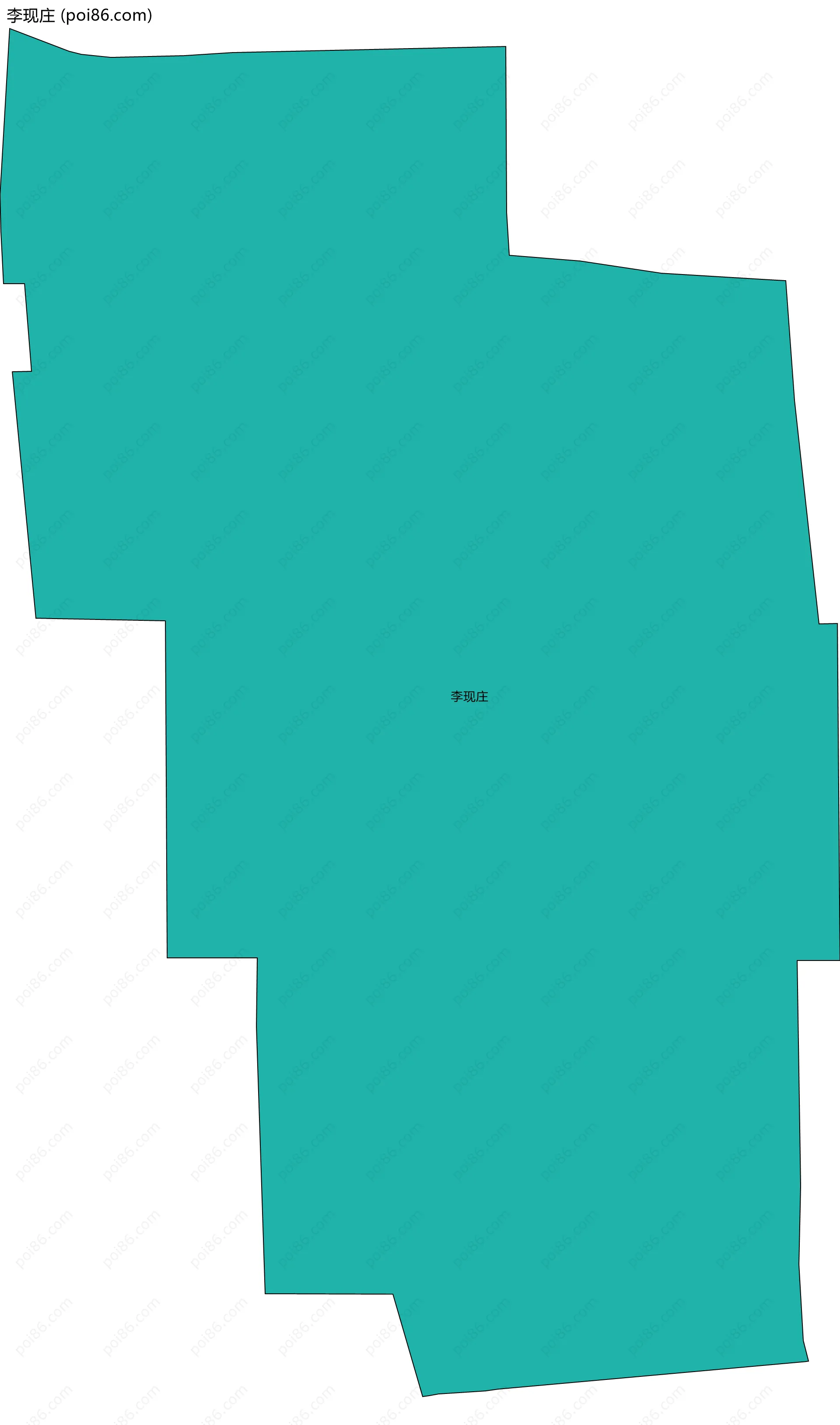 李现庄边界地图