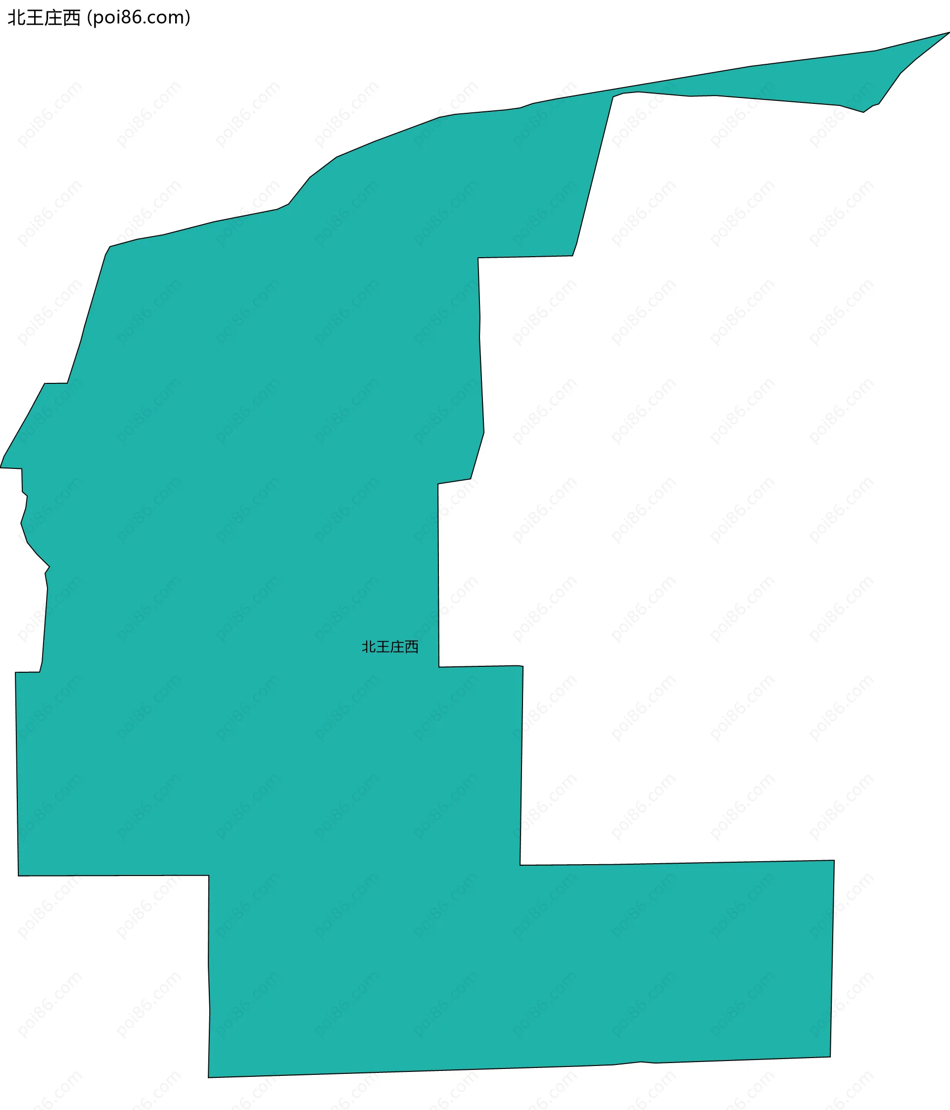 北王庄西边界地图