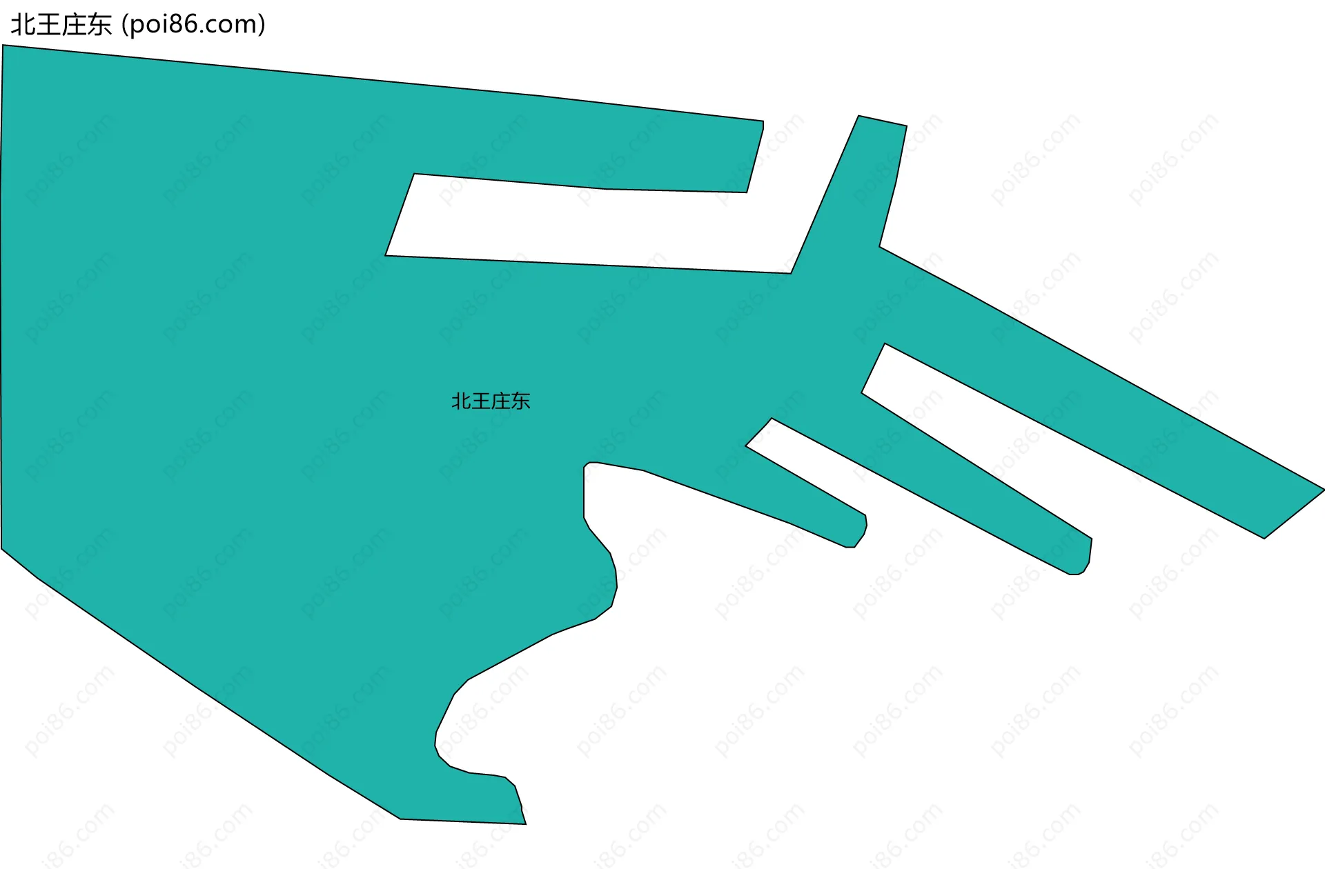 北王庄东边界地图