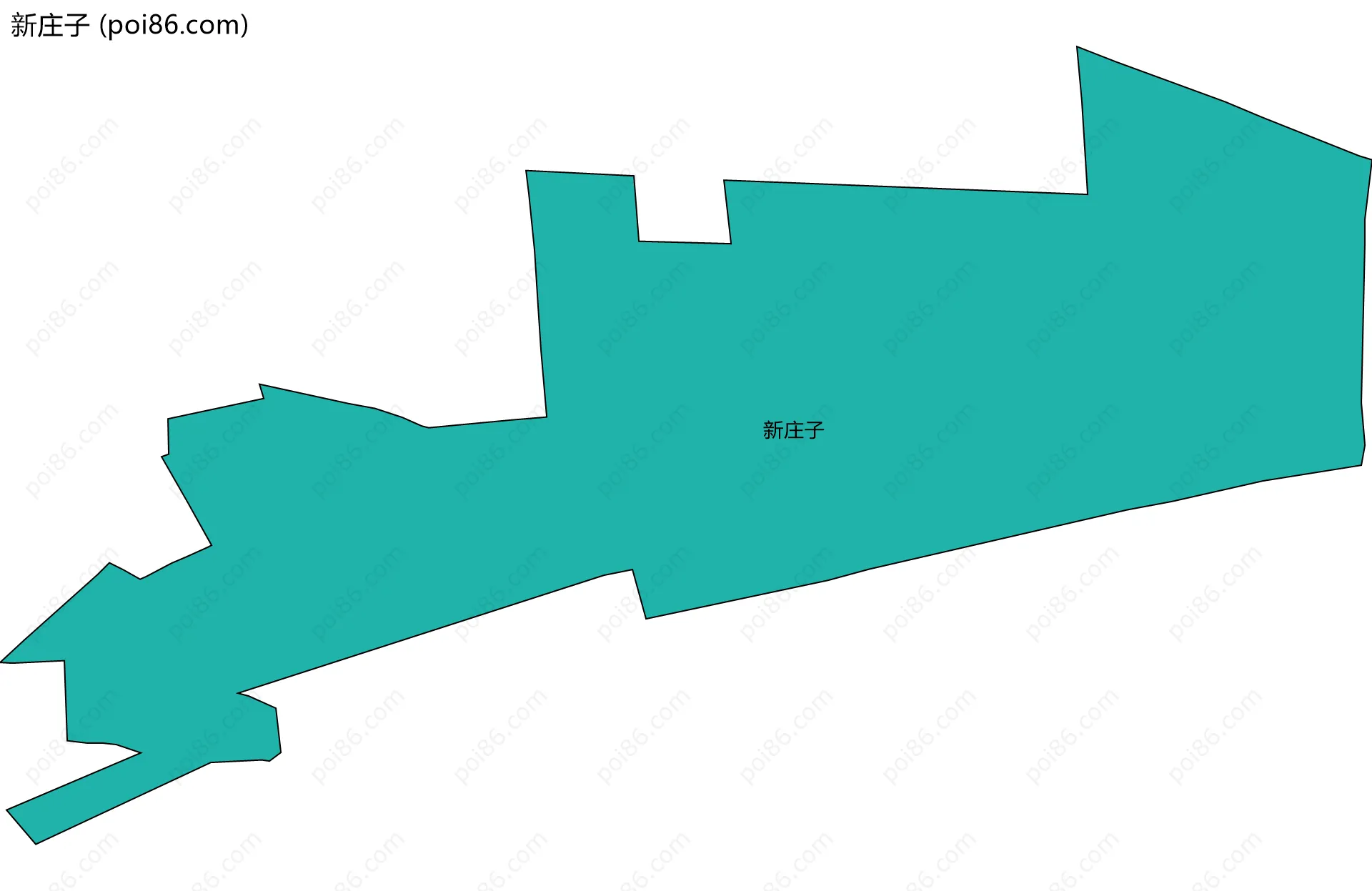 新庄子边界地图