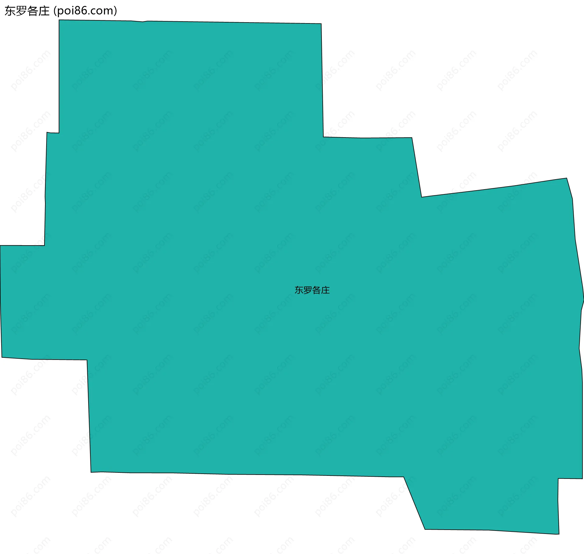 东罗各庄边界地图