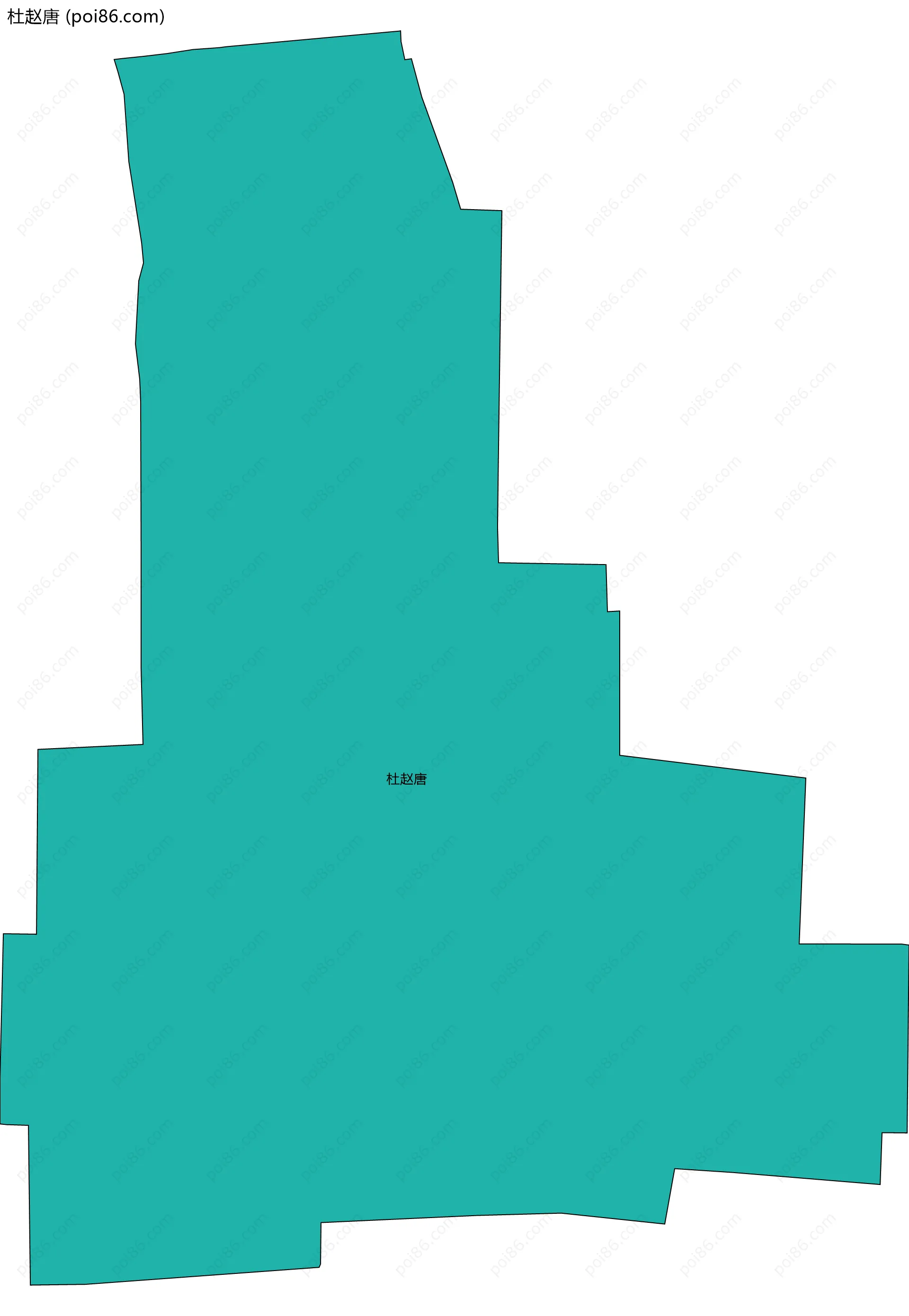 杜赵唐边界地图