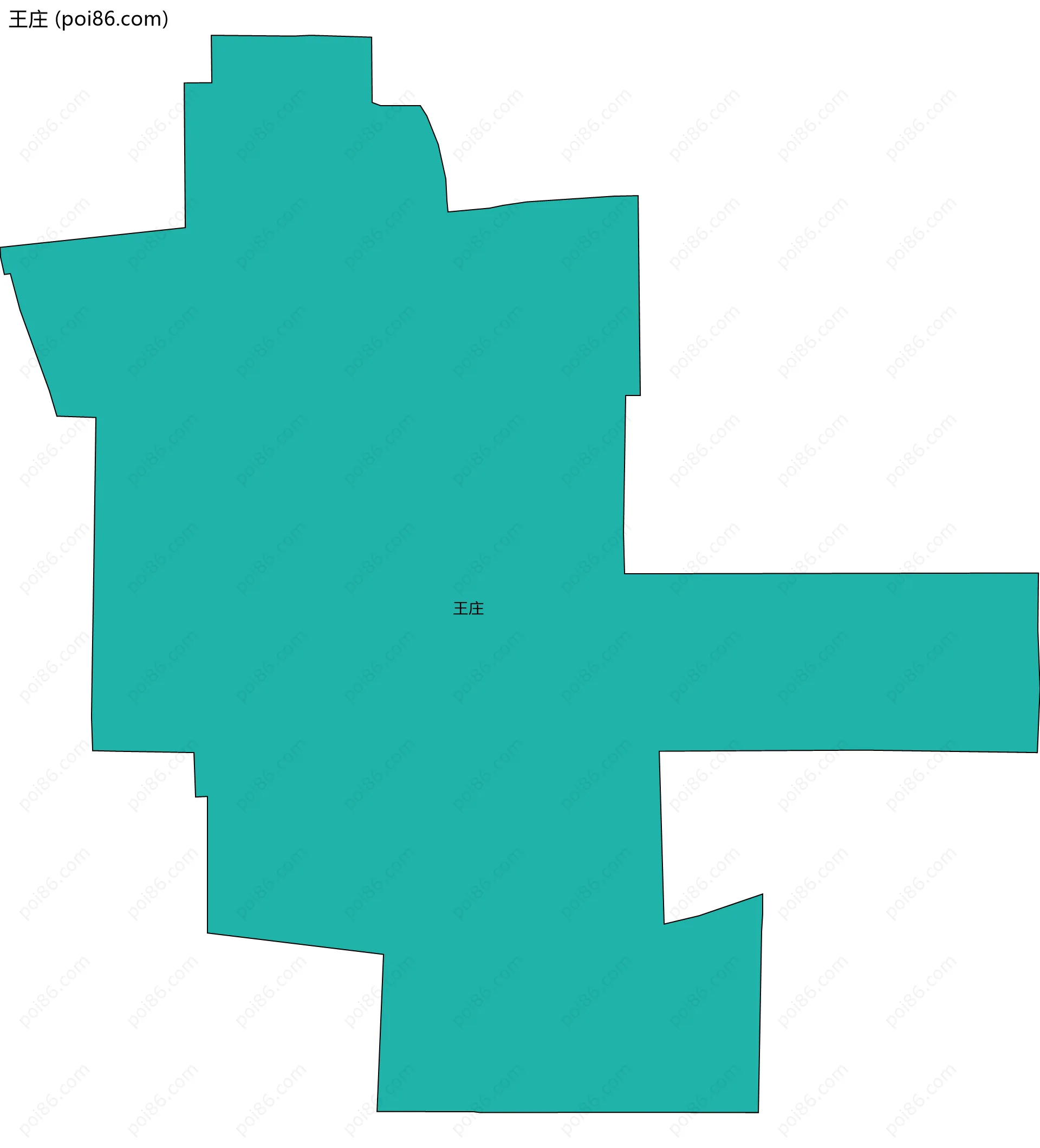 王庄边界地图