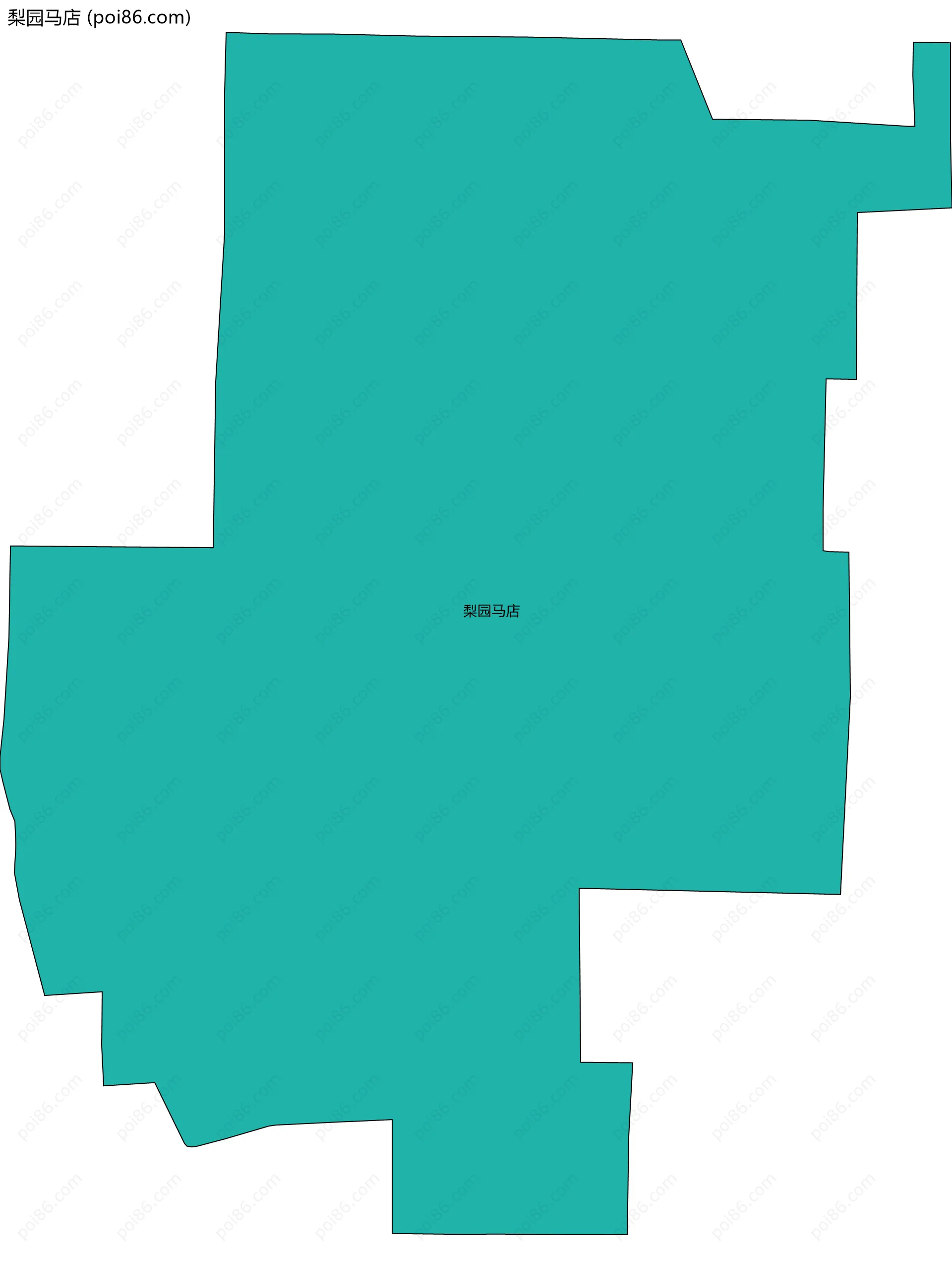 梨园马店边界地图