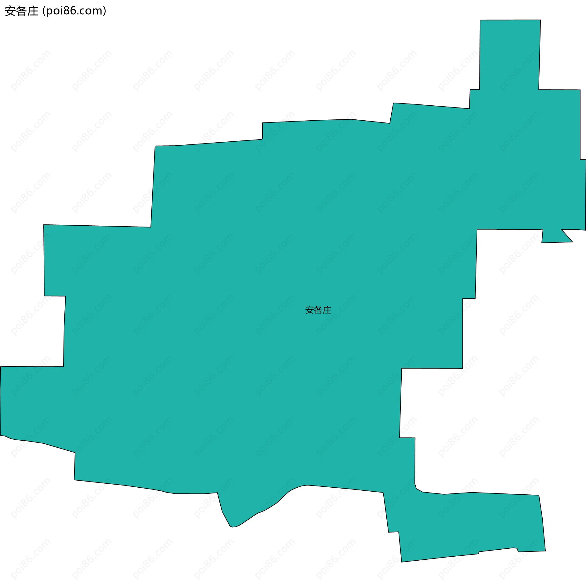 安各庄边界地图