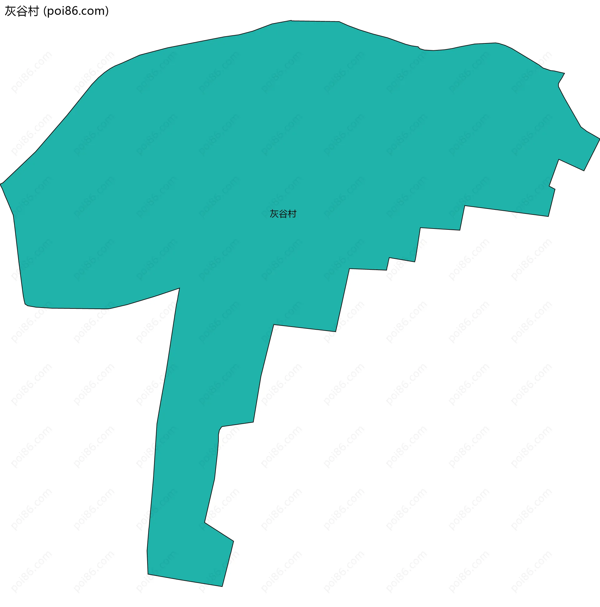 灰谷村边界地图