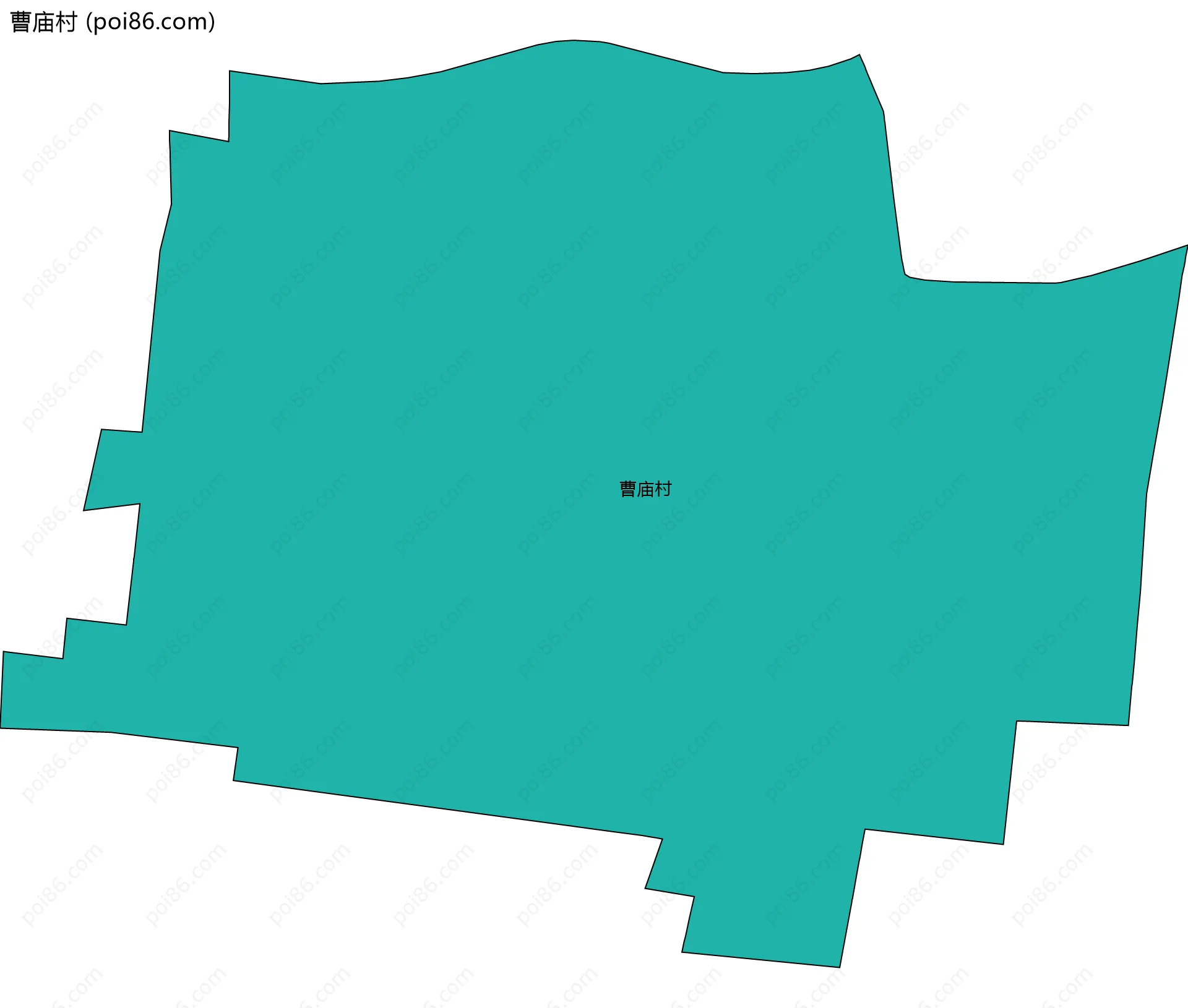 曹庙村边界地图