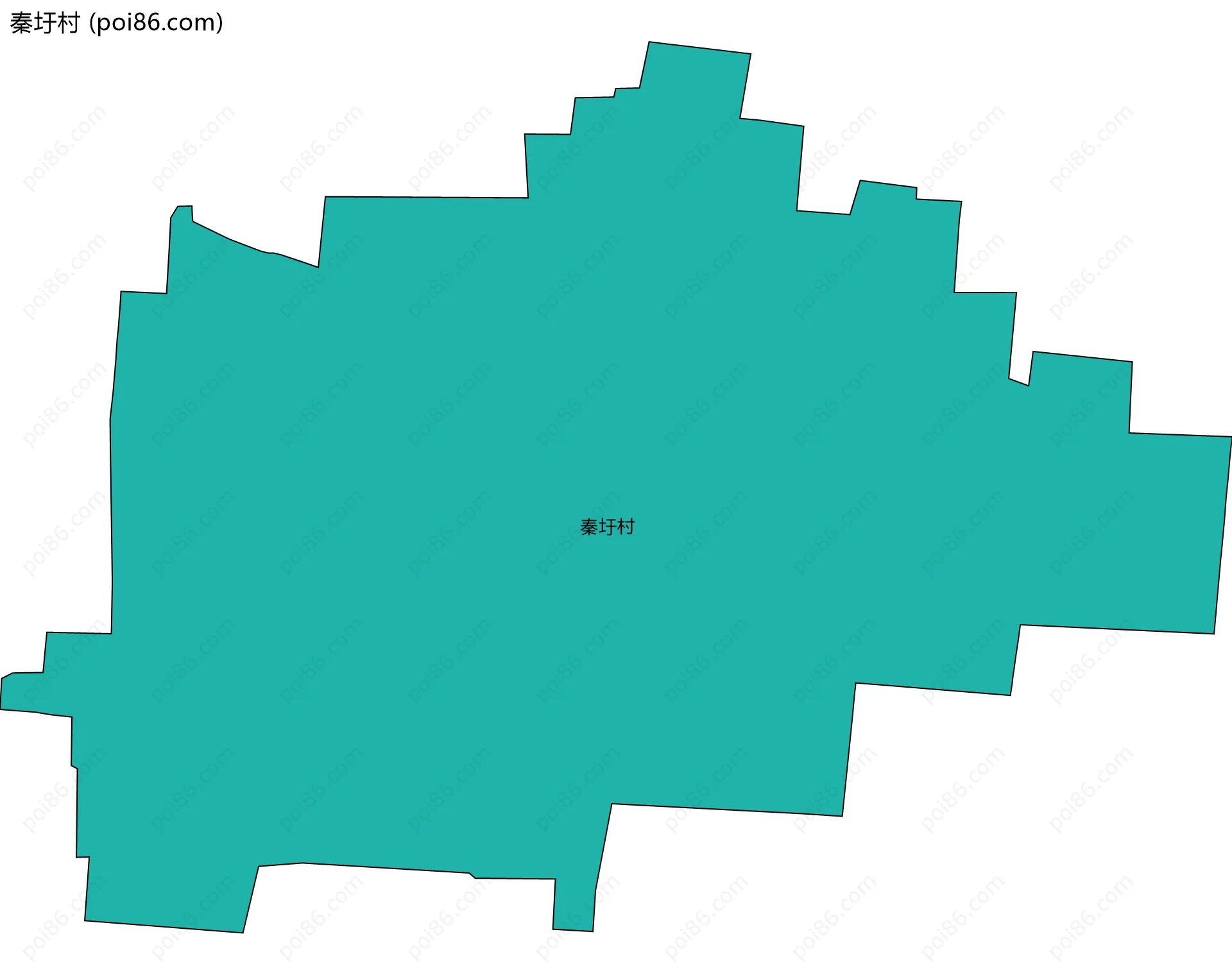 秦圩村边界地图