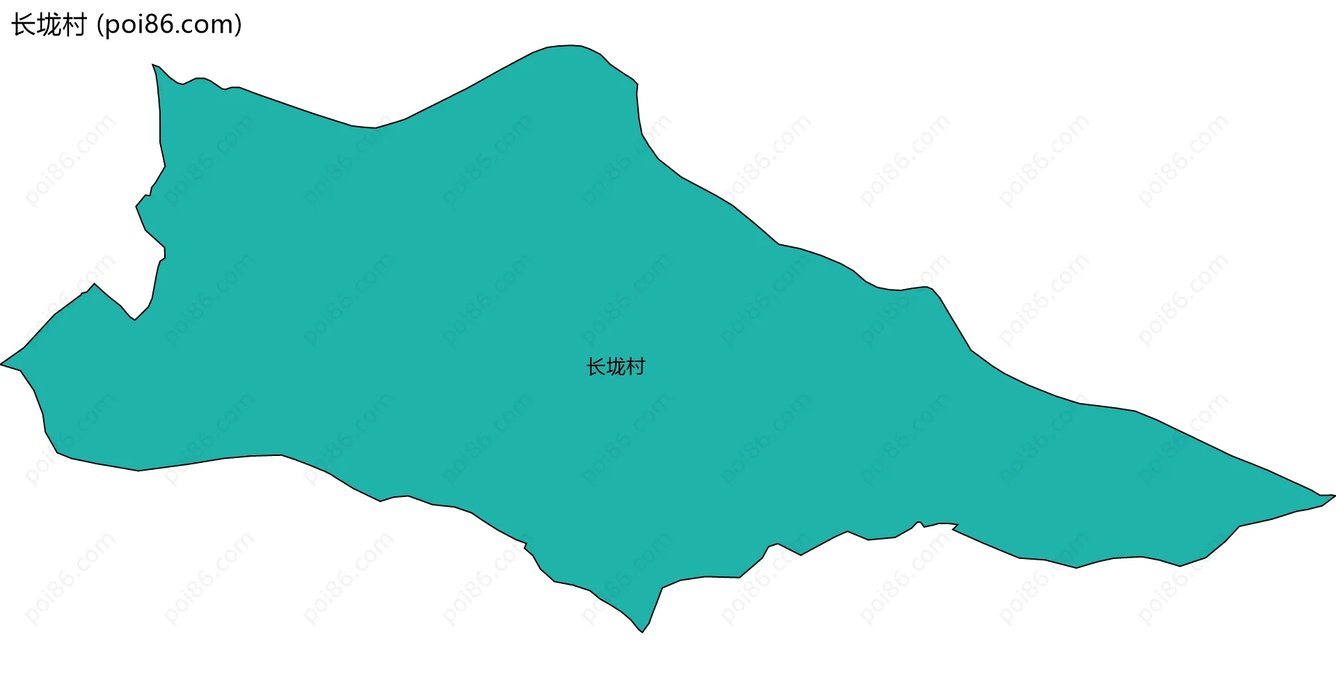 长垅村边界地图