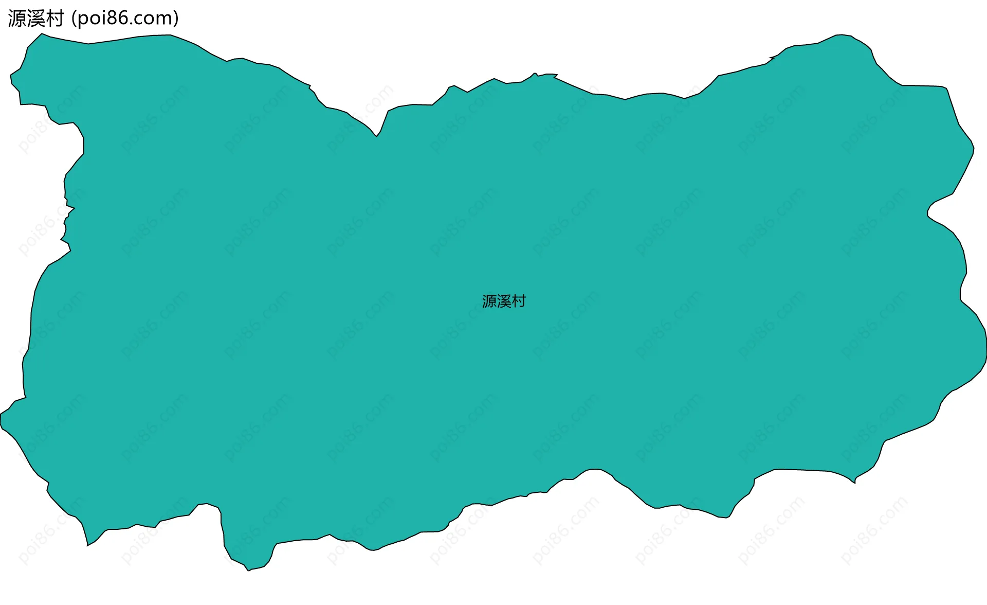 源溪村边界地图