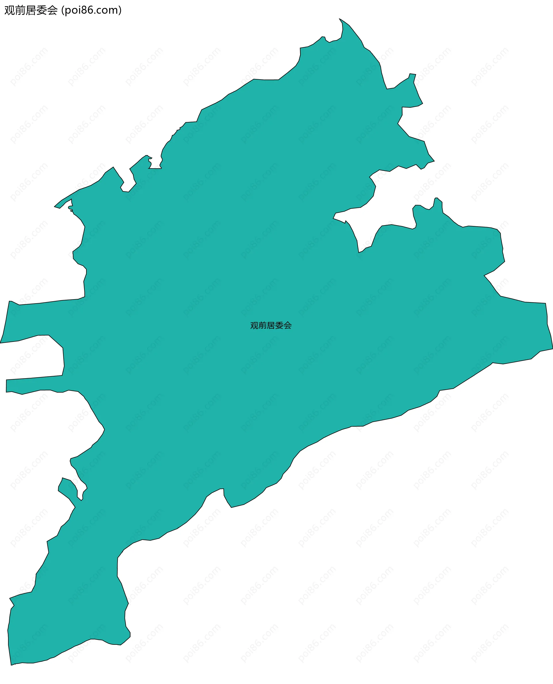 观前居委会边界地图