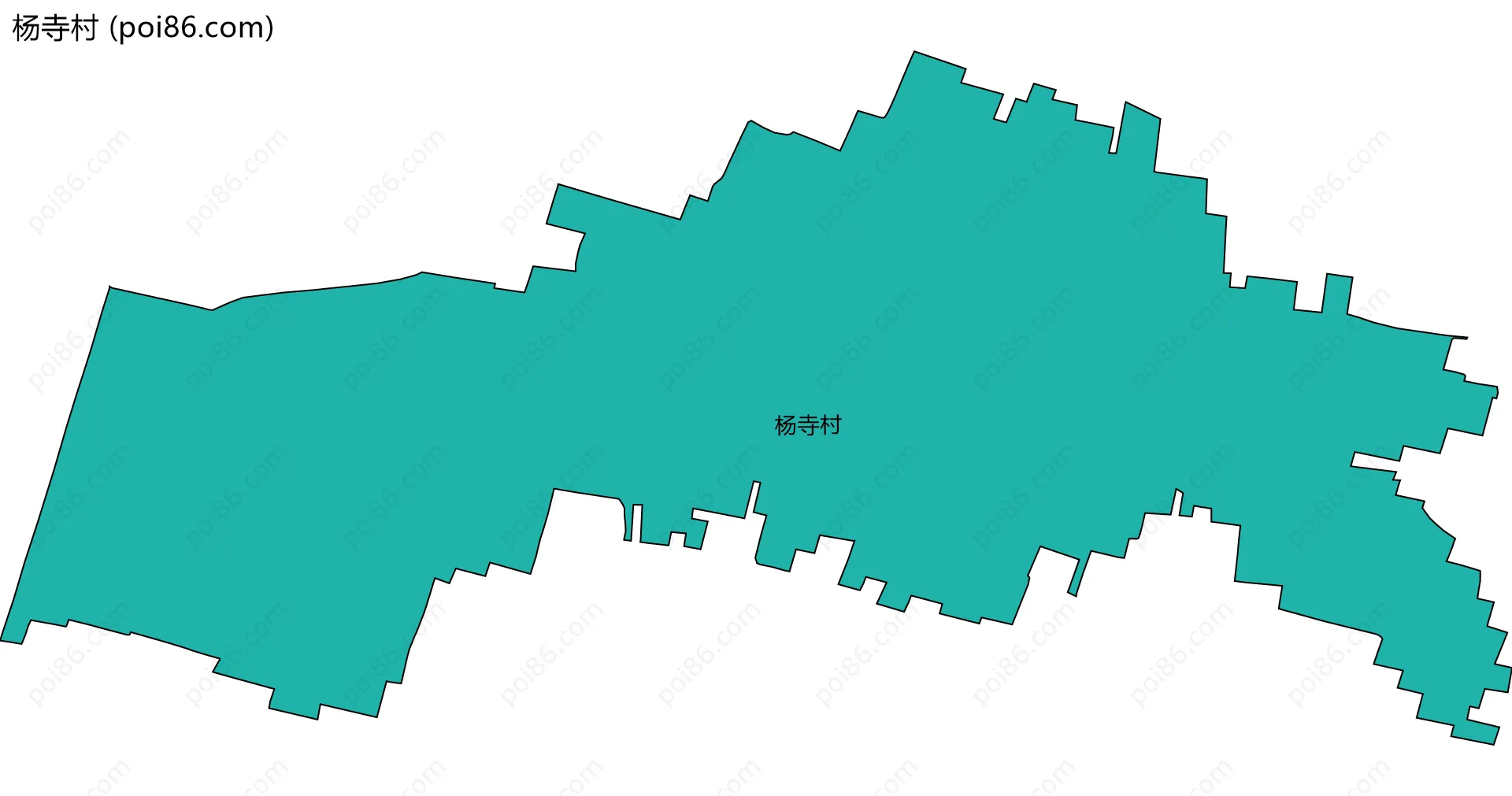 杨寺村边界地图