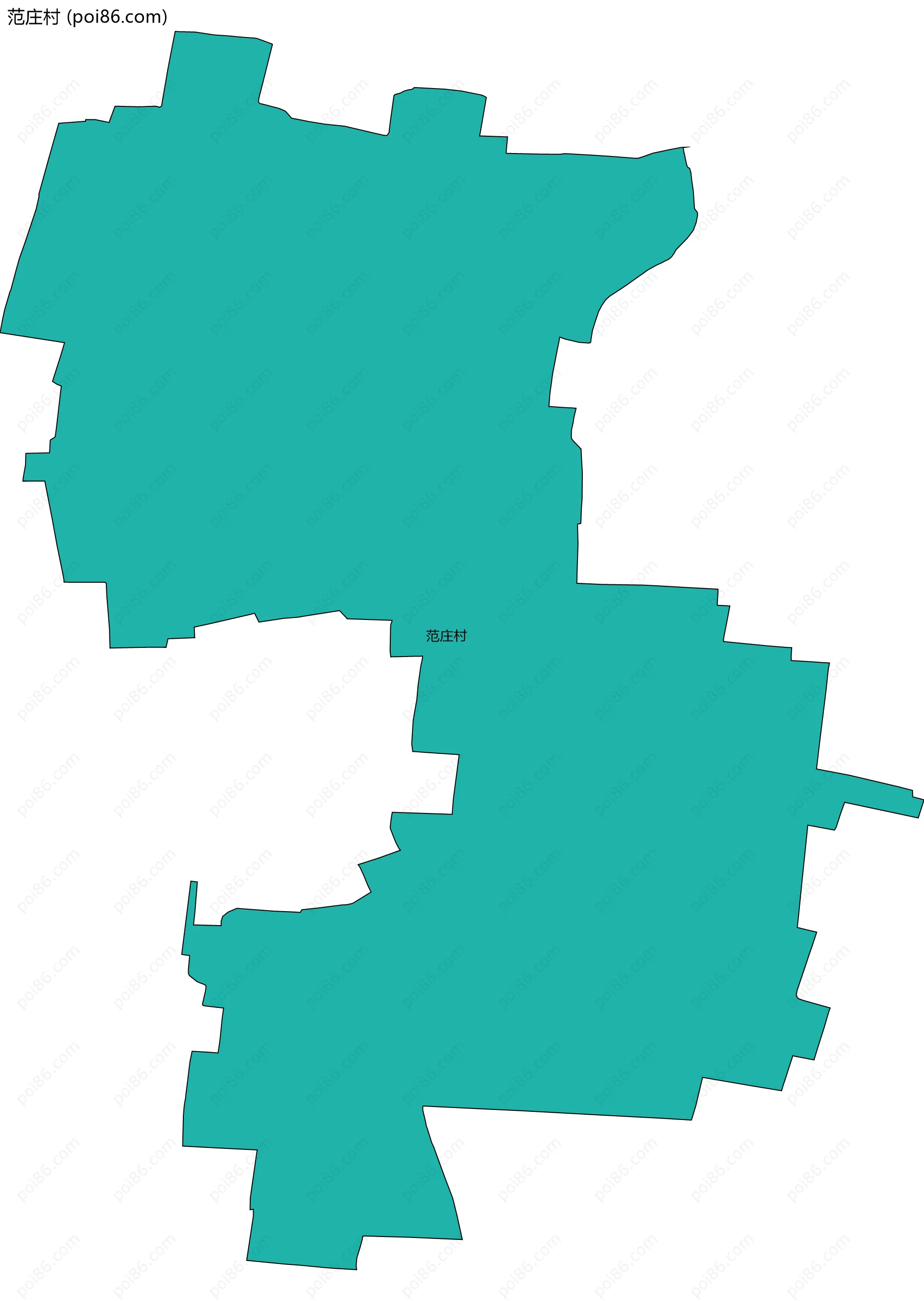 范庄村边界地图