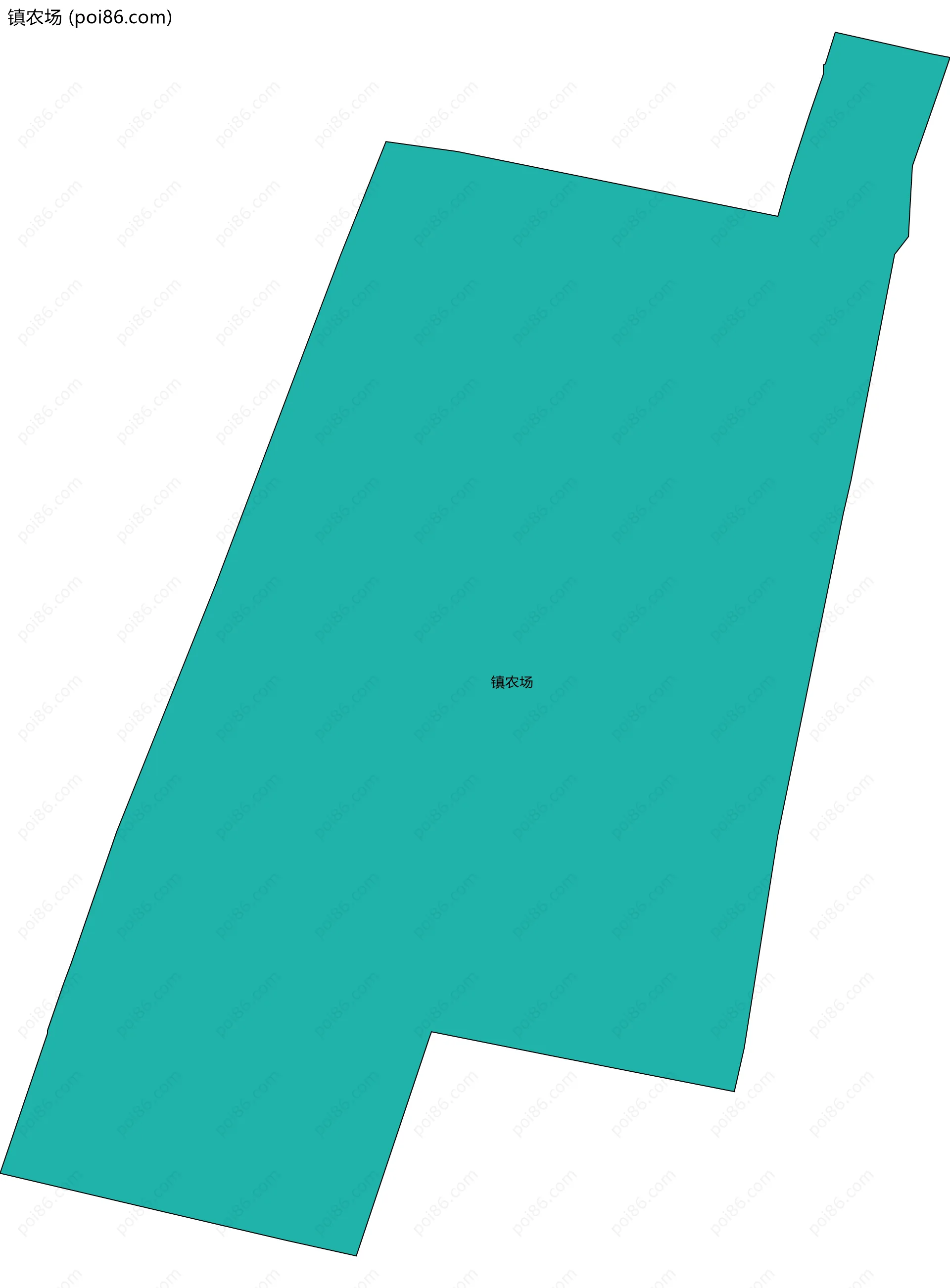 镇农场边界地图