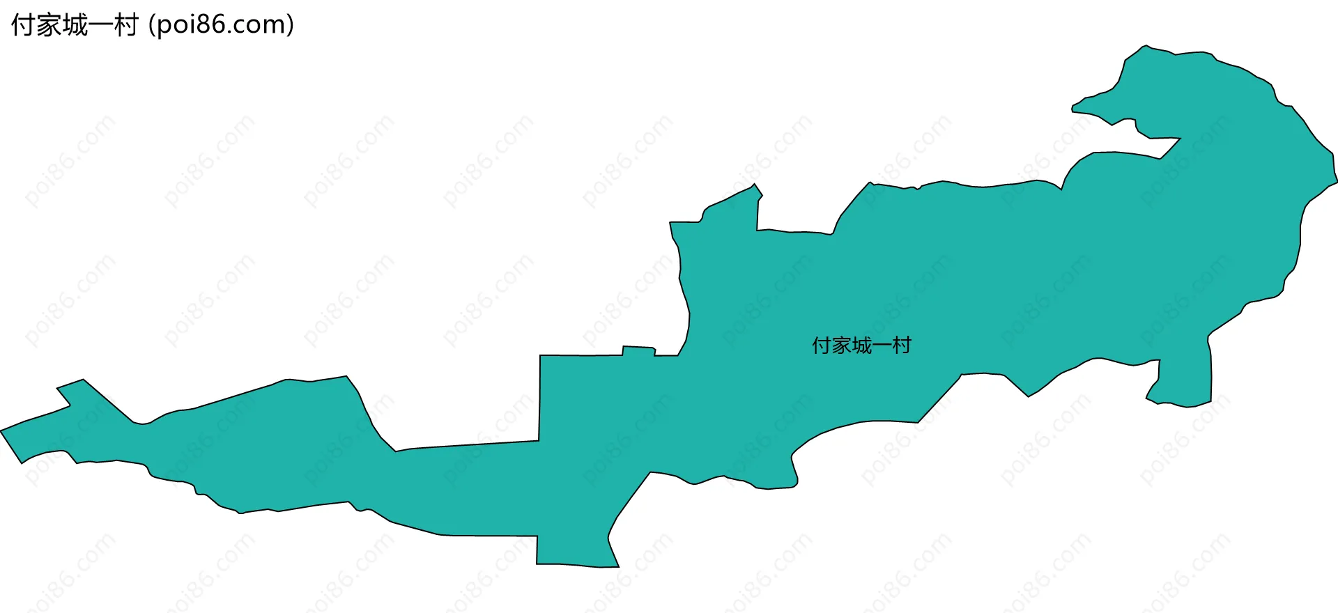 付家城一村边界地图