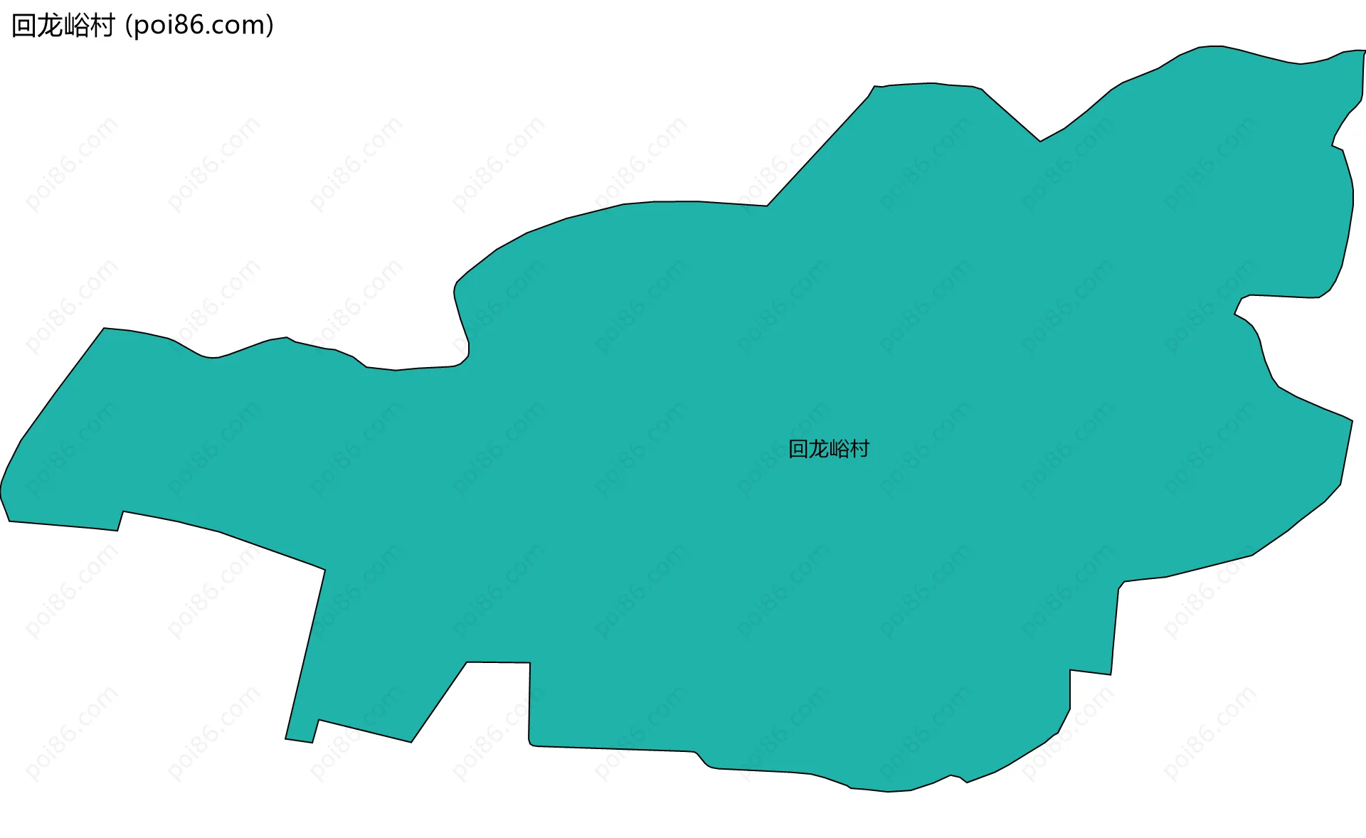 回龙峪村边界地图