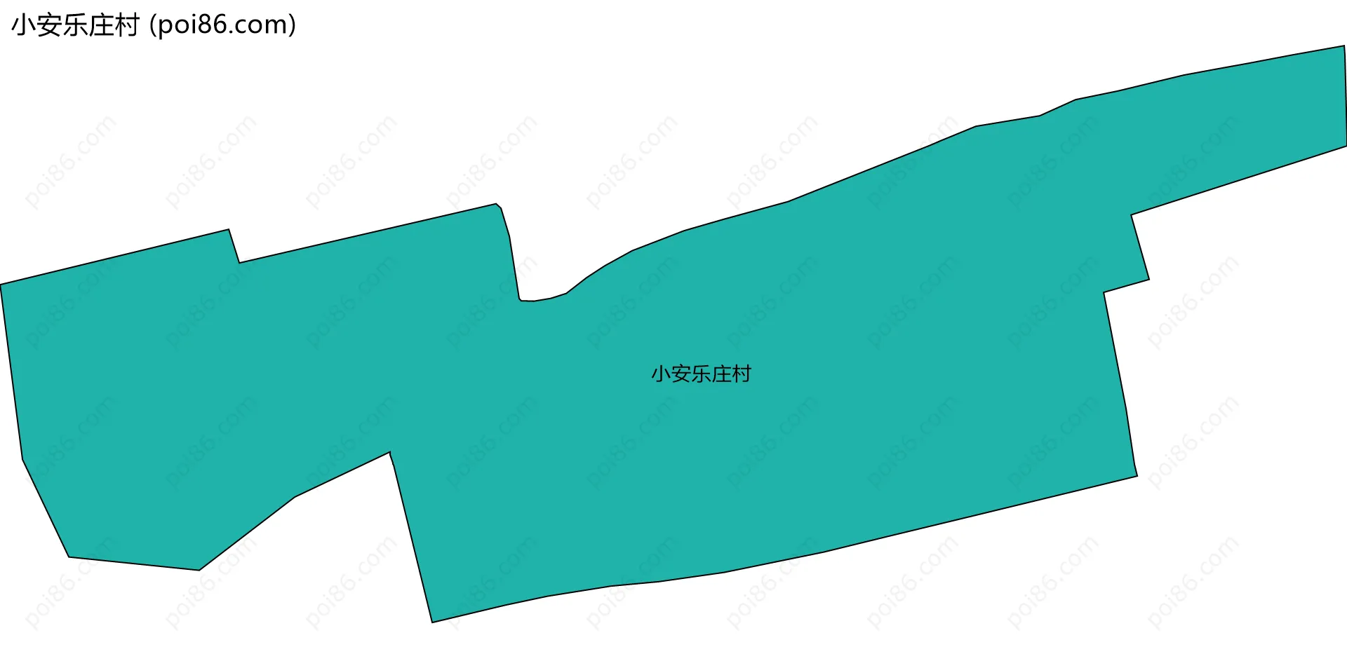 小安乐庄村边界地图