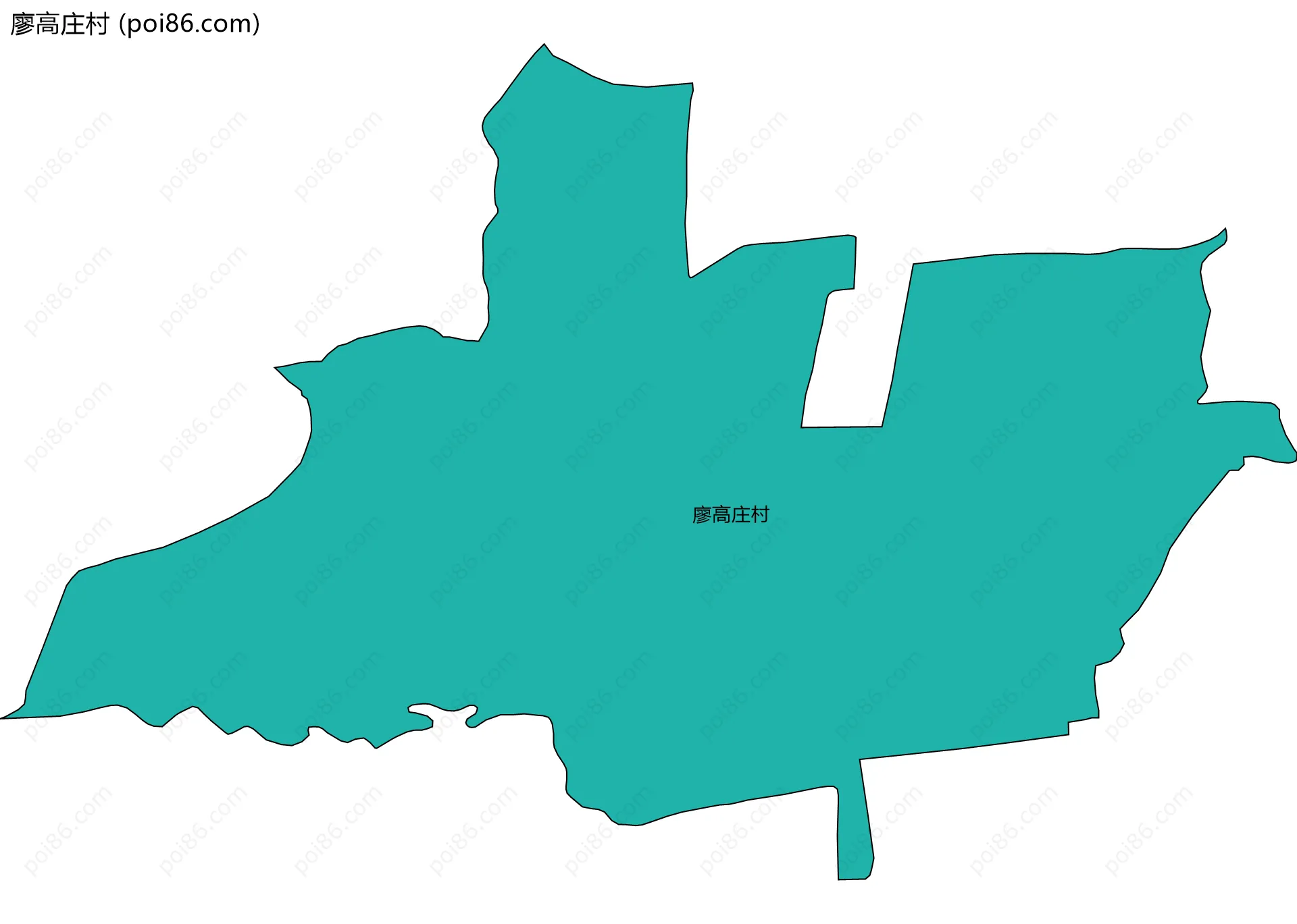 廖高庄村边界地图