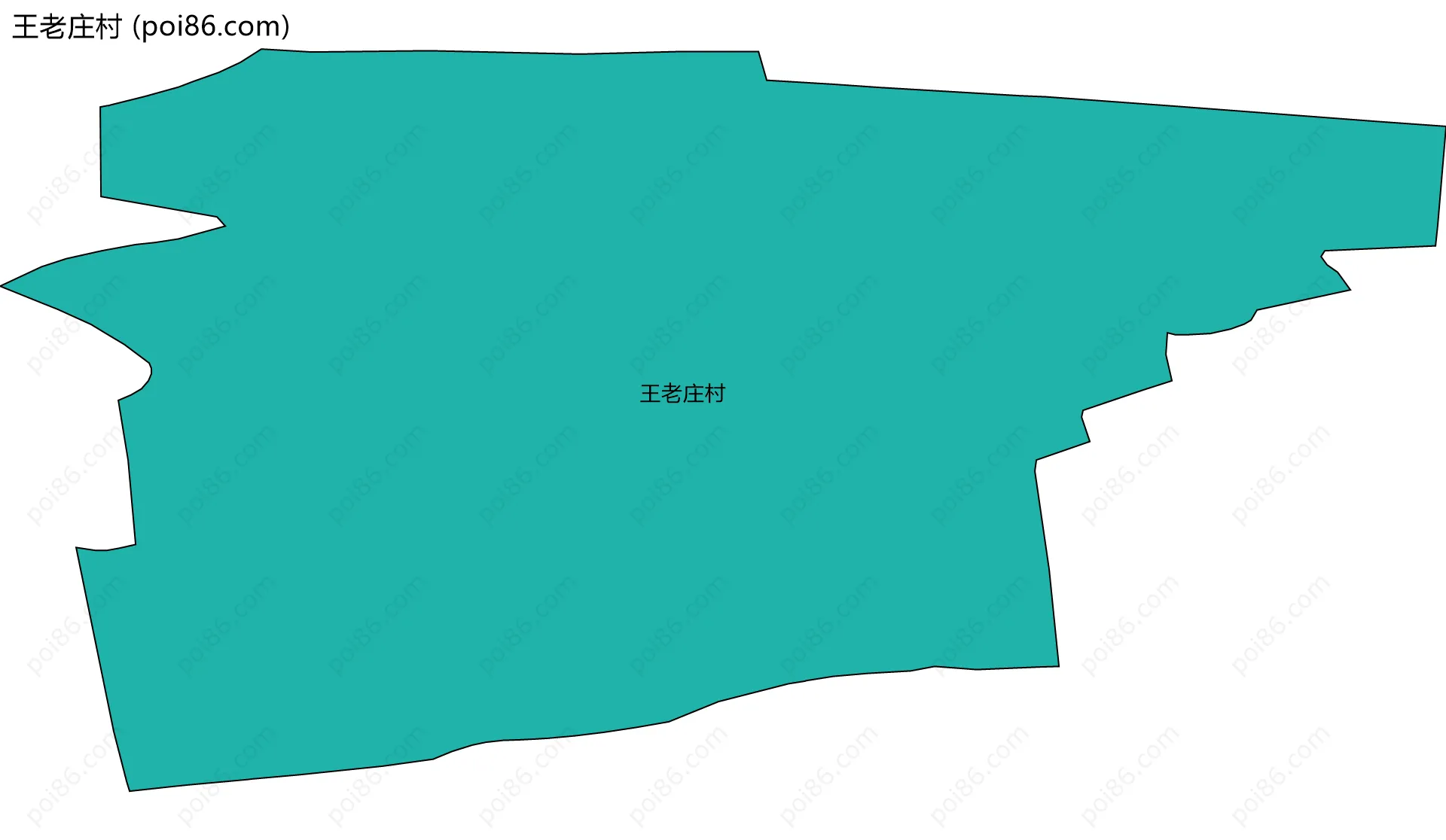 王老庄村边界地图