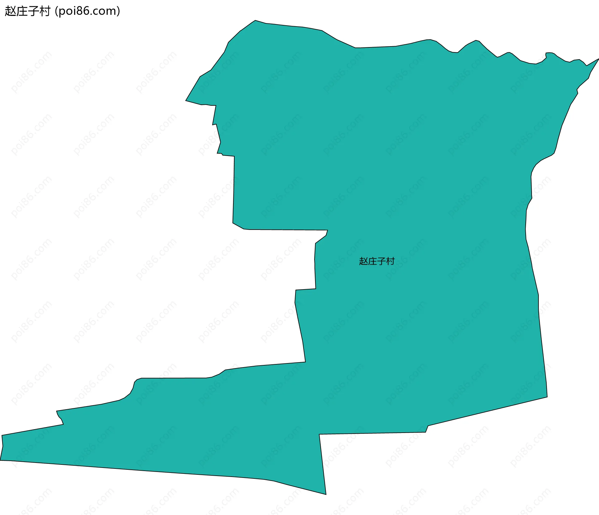 赵庄子村边界地图