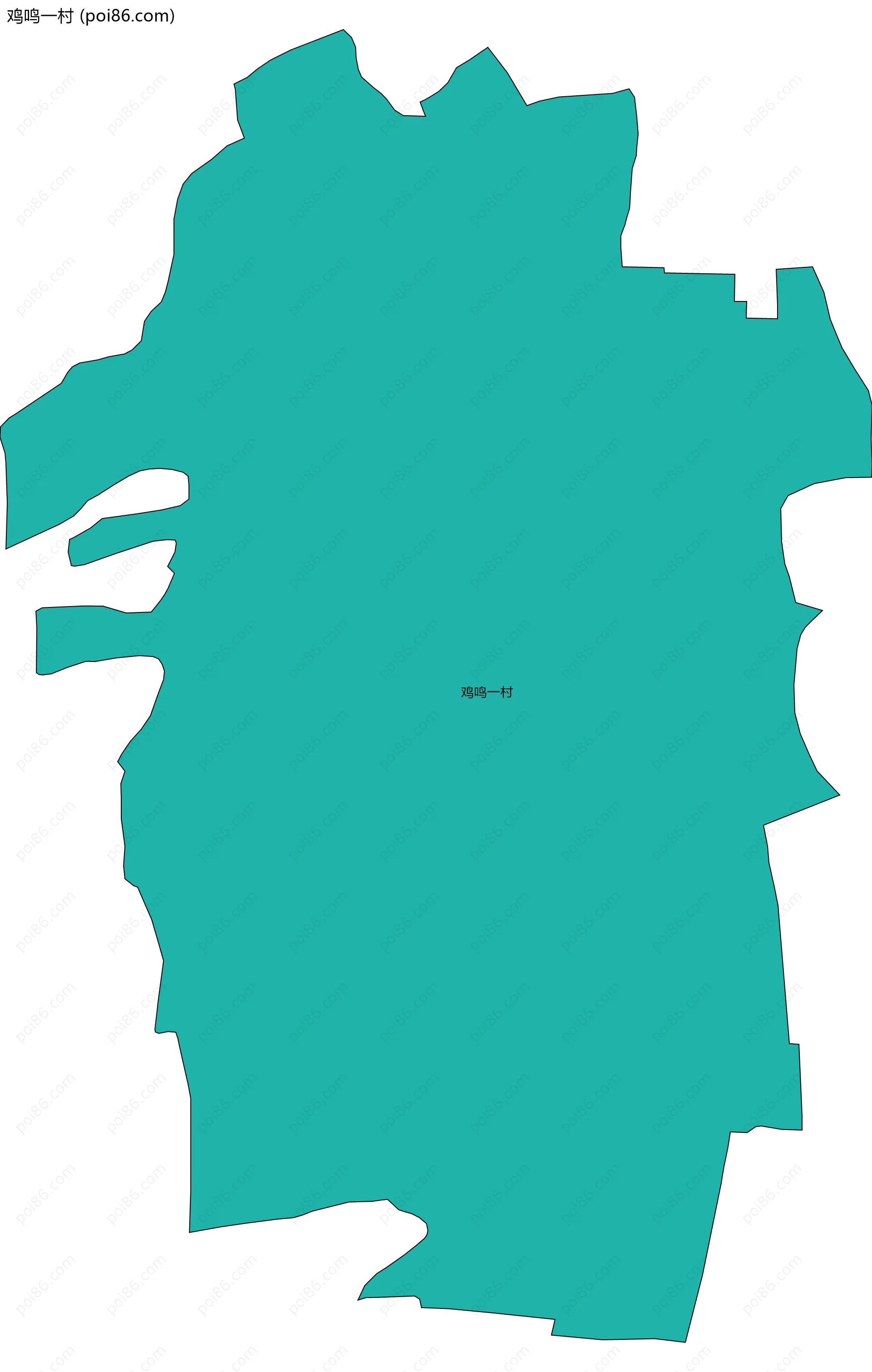 鸡鸣一村边界地图