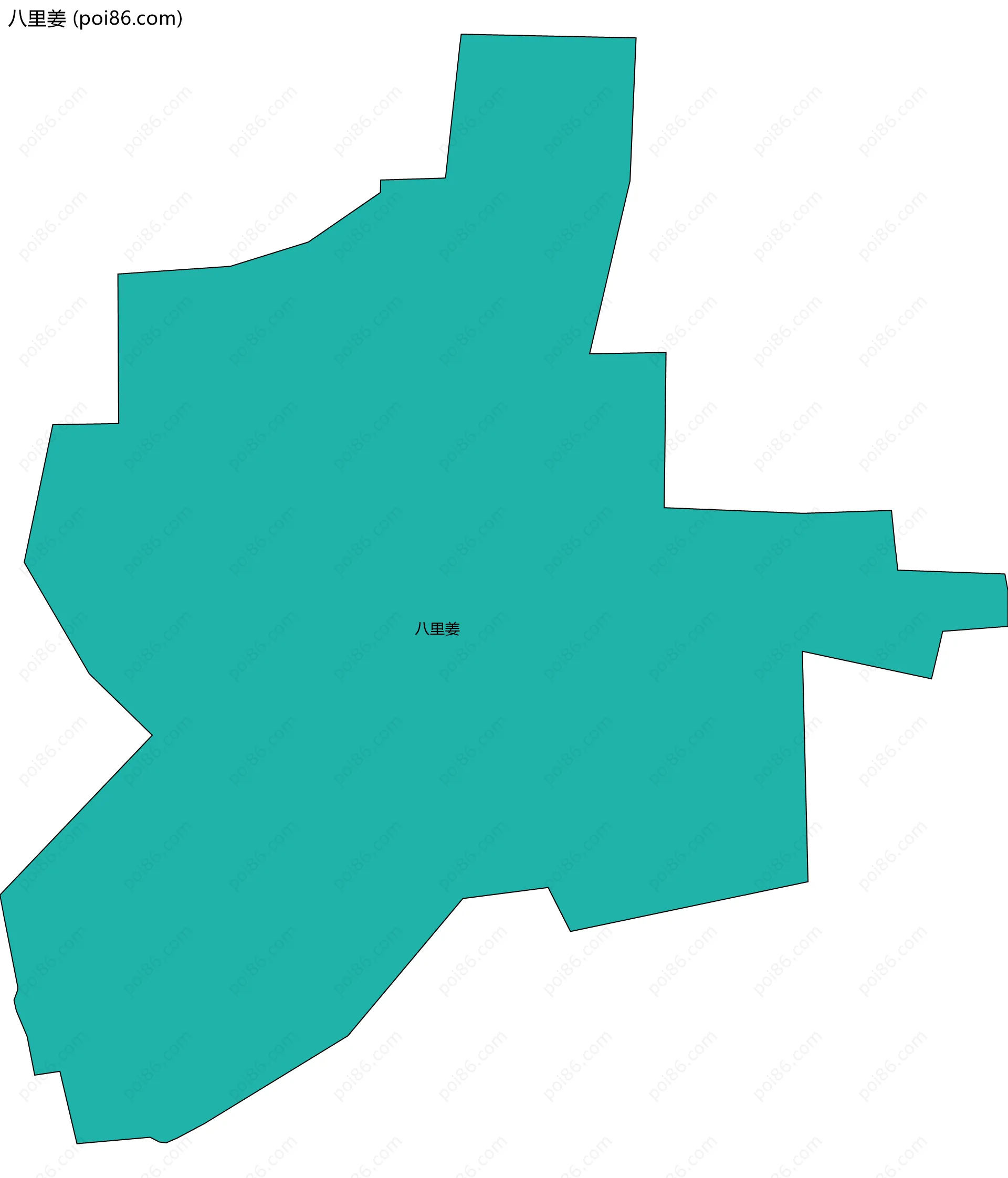 八里姜边界地图