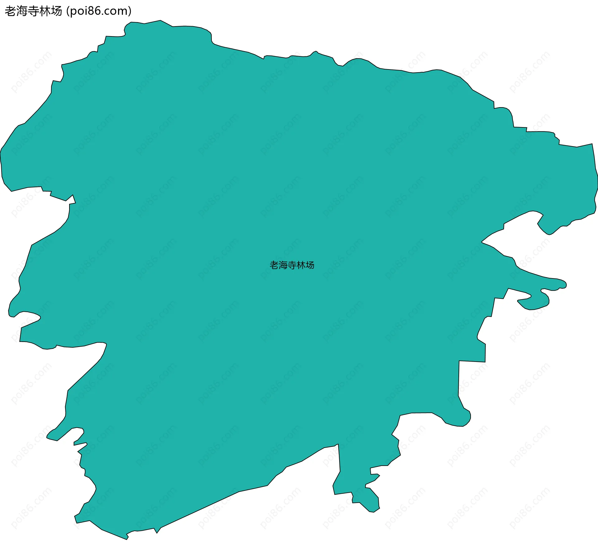 老海寺林场边界地图