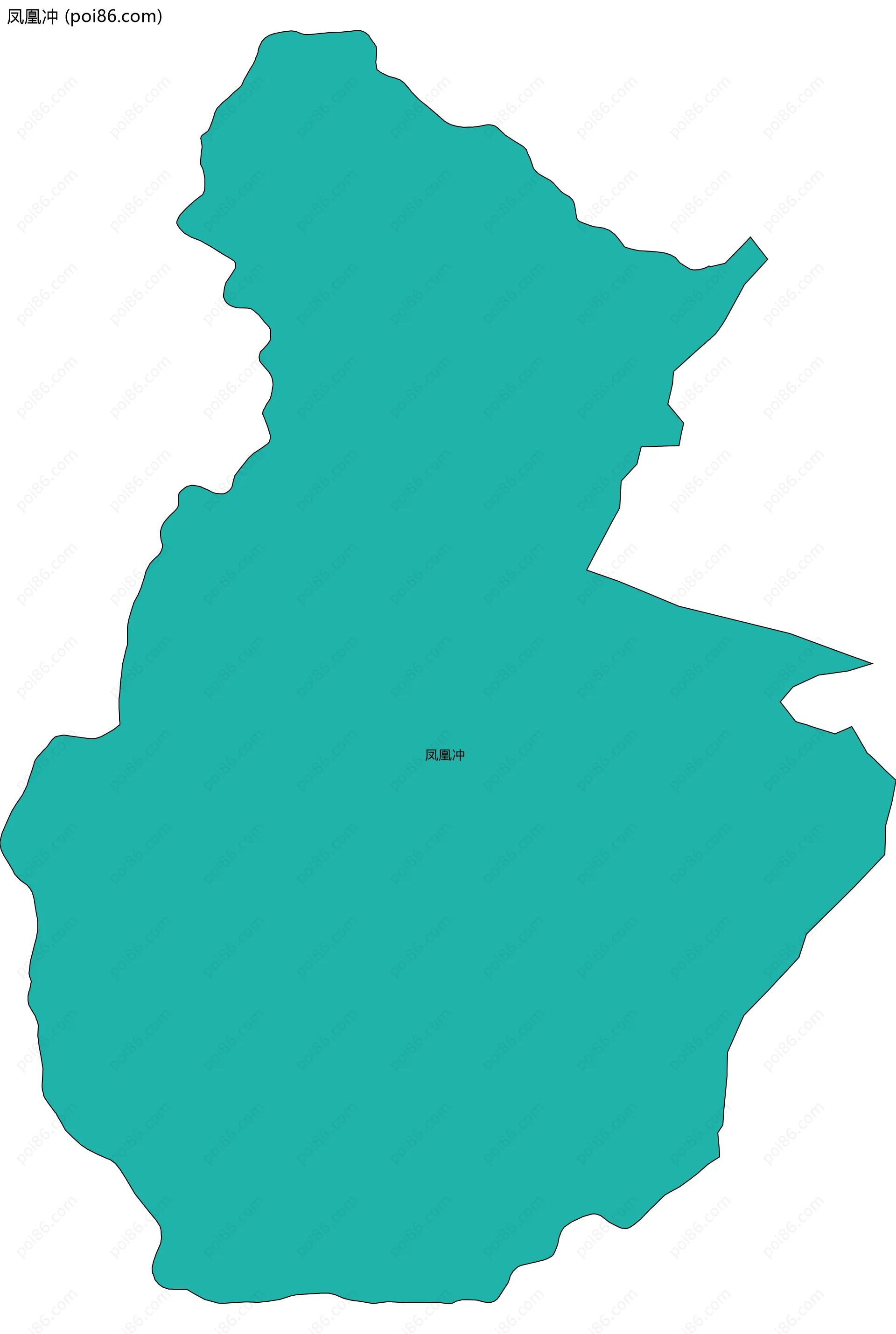 凤凰冲边界地图