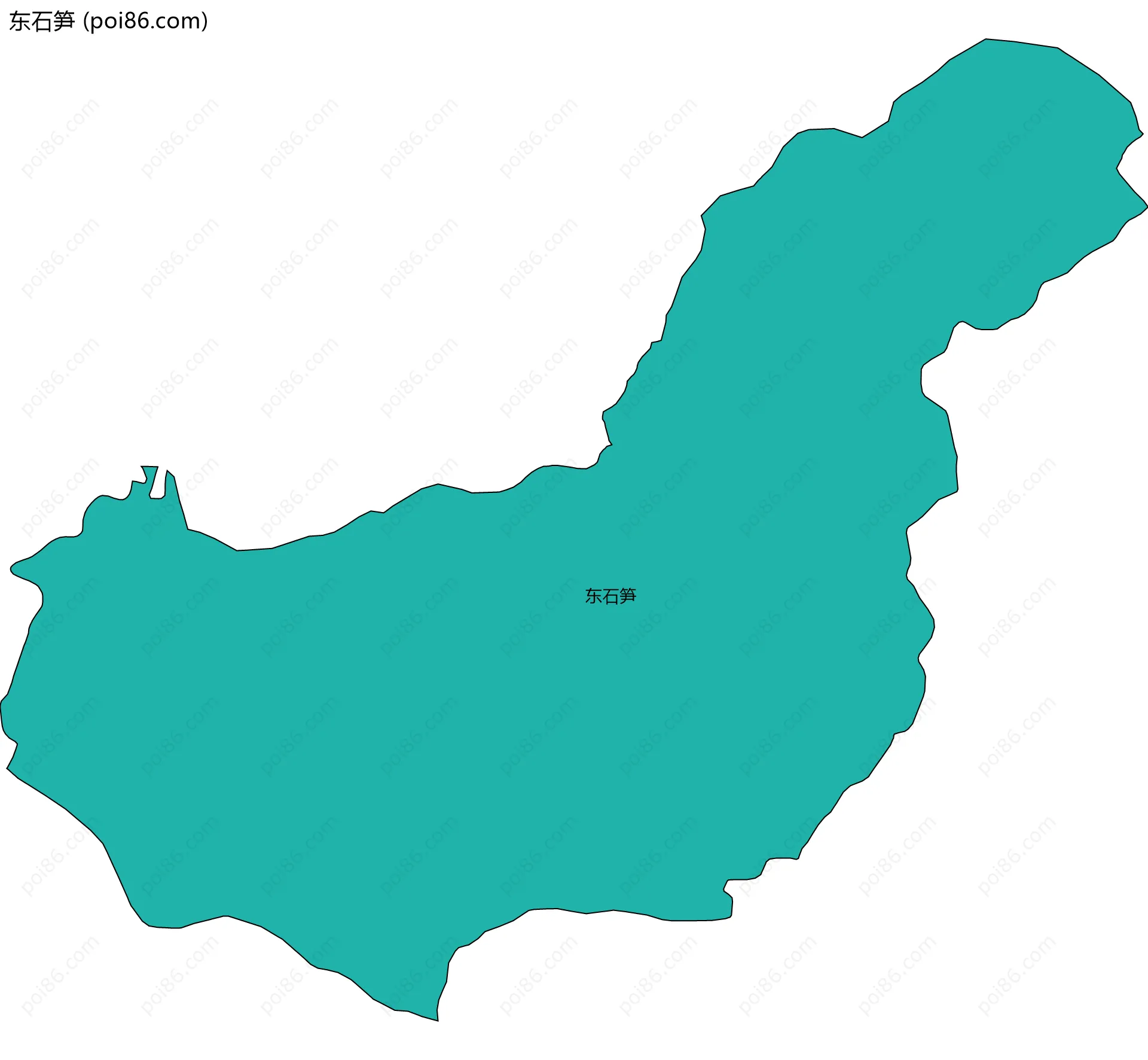 东石笋边界地图