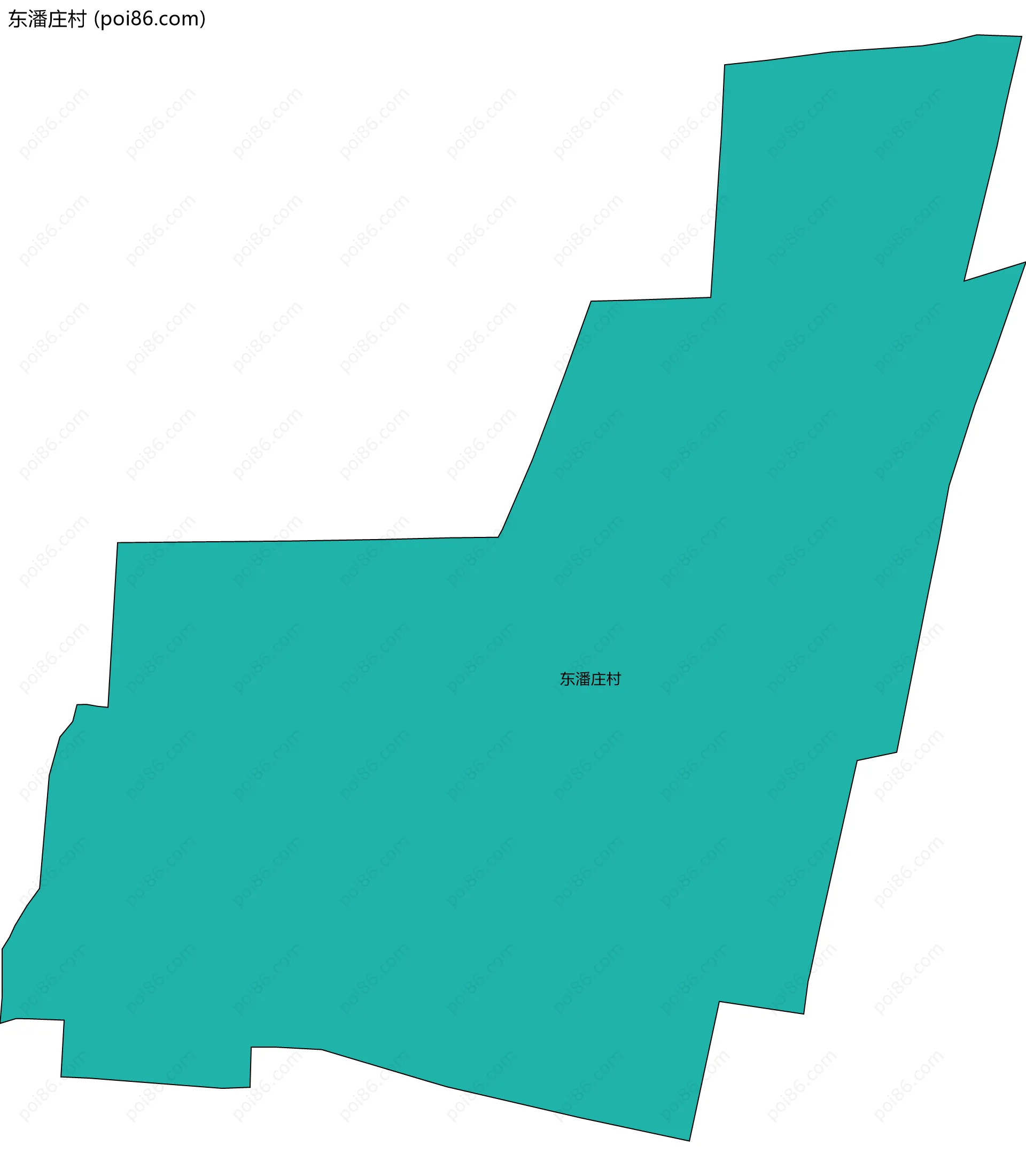 东潘庄村边界地图