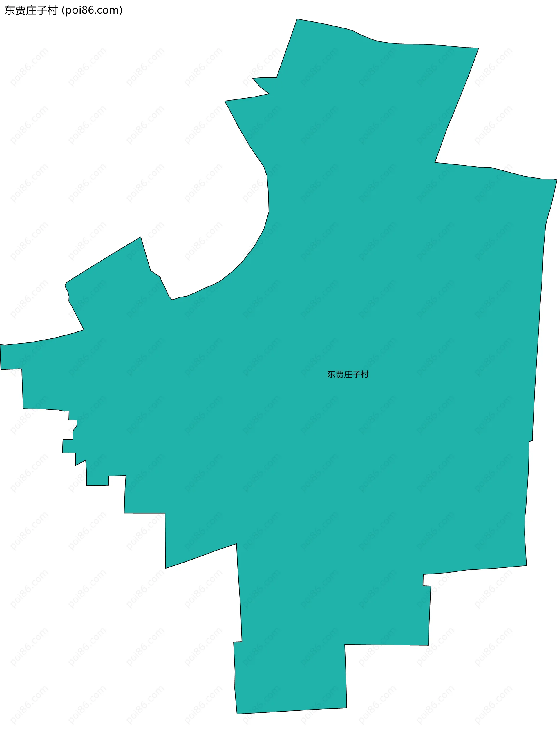 东贾庄子村边界地图
