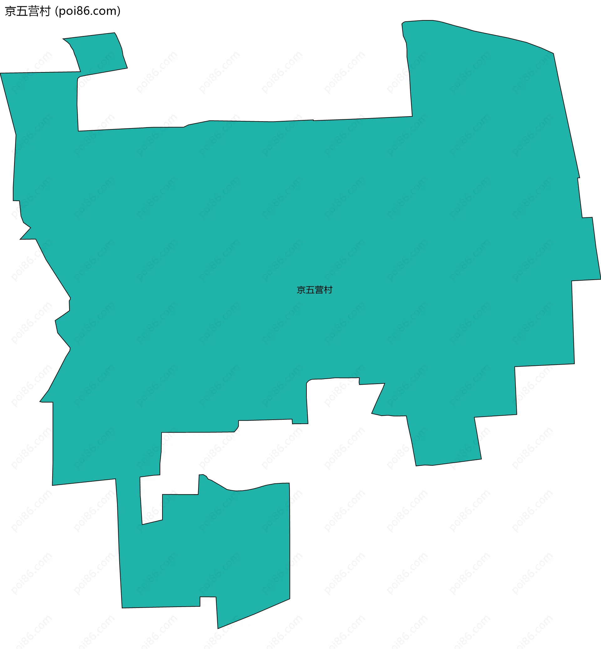 京五营村边界地图