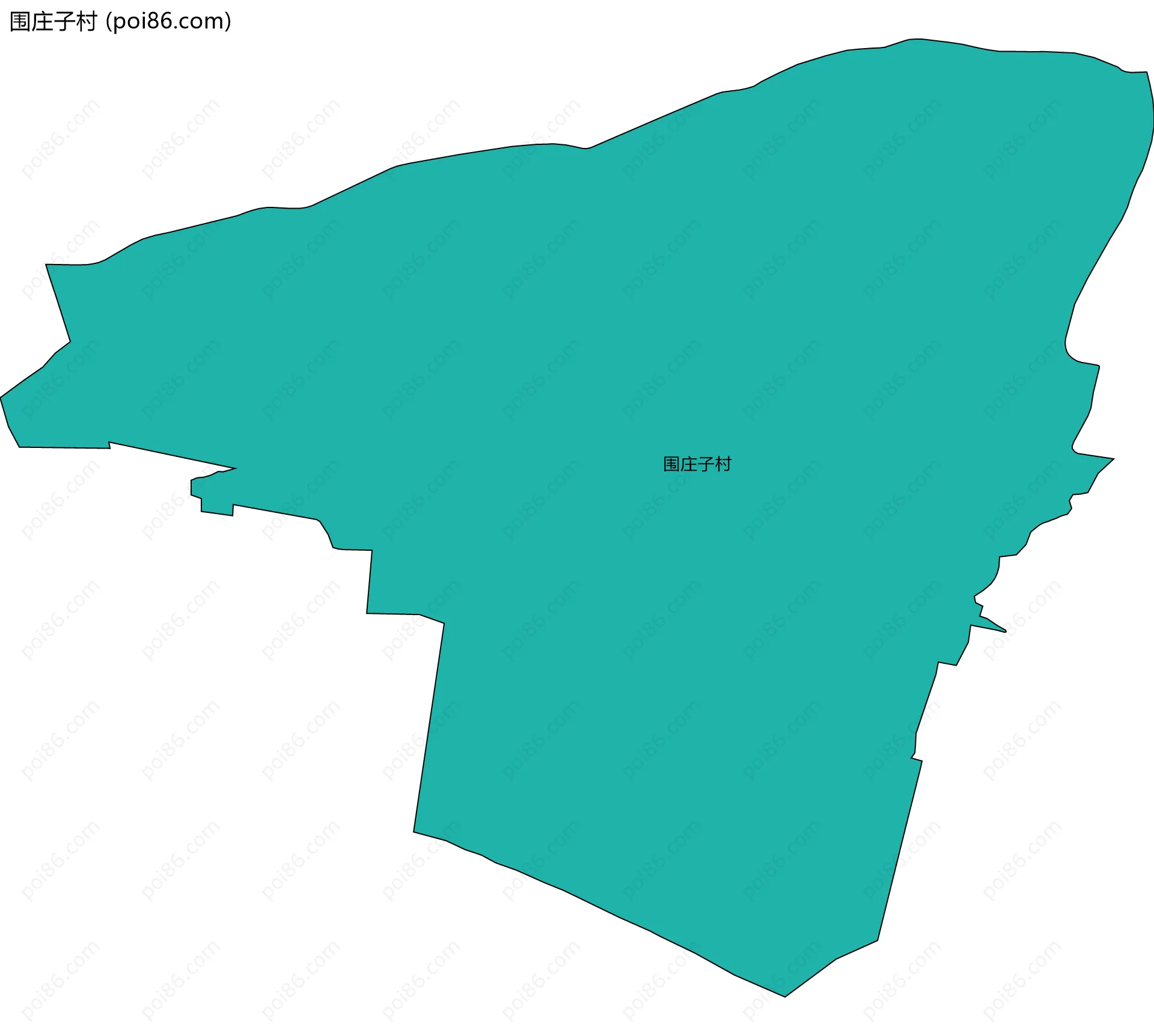 围庄子村边界地图