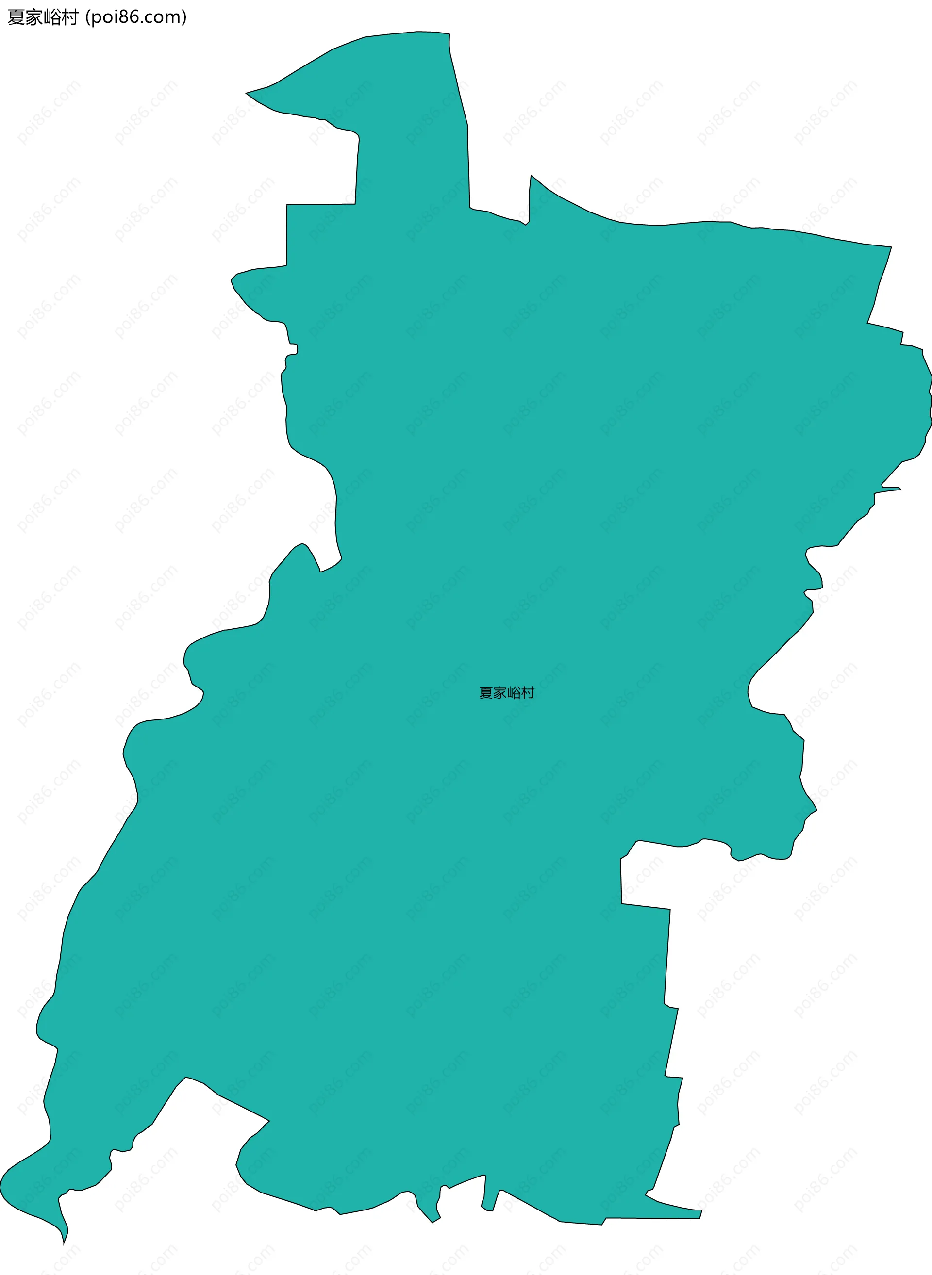夏家峪村边界地图