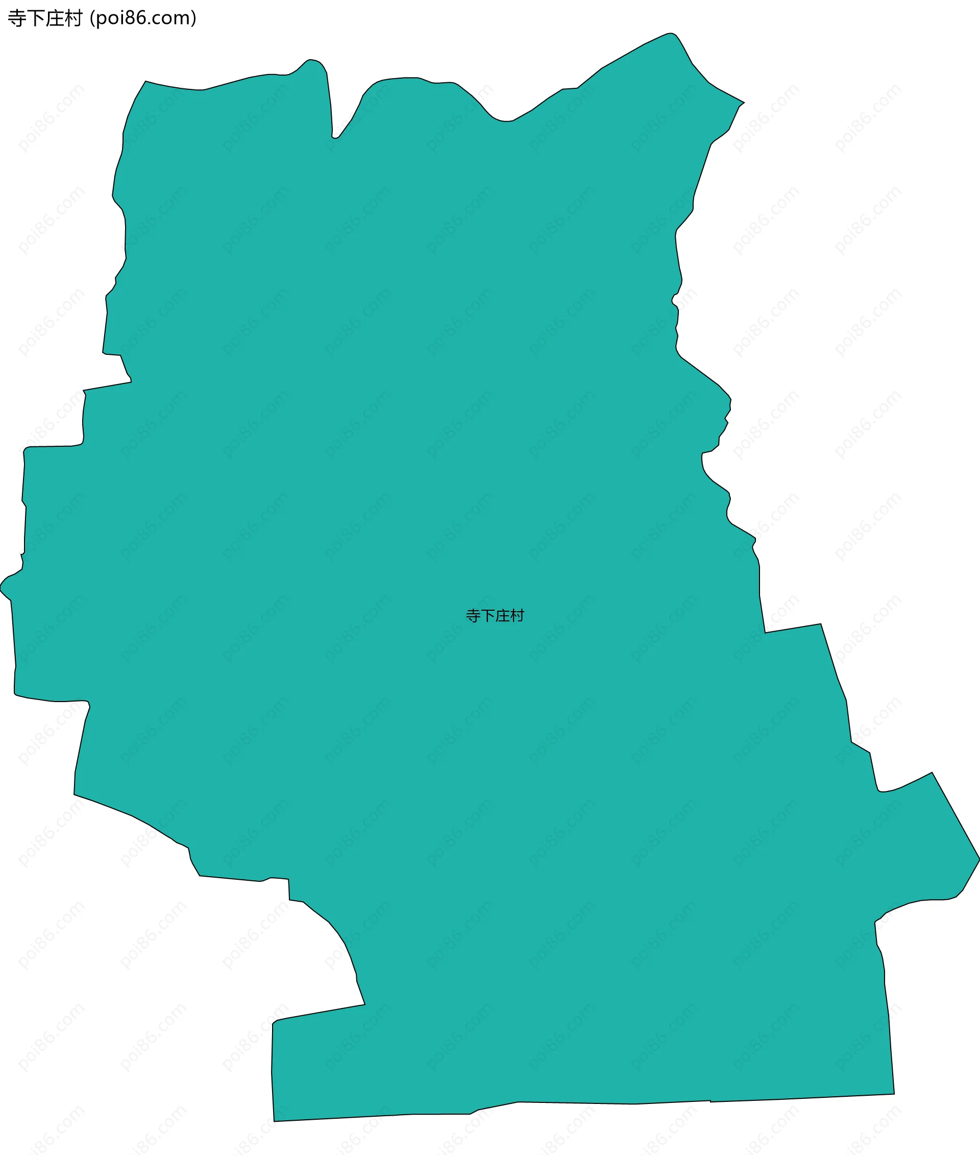寺下庄村边界地图