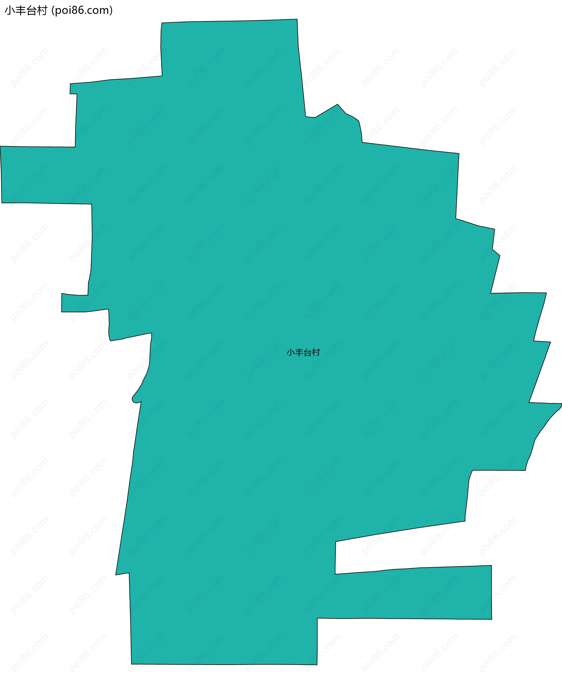 小丰台村边界地图