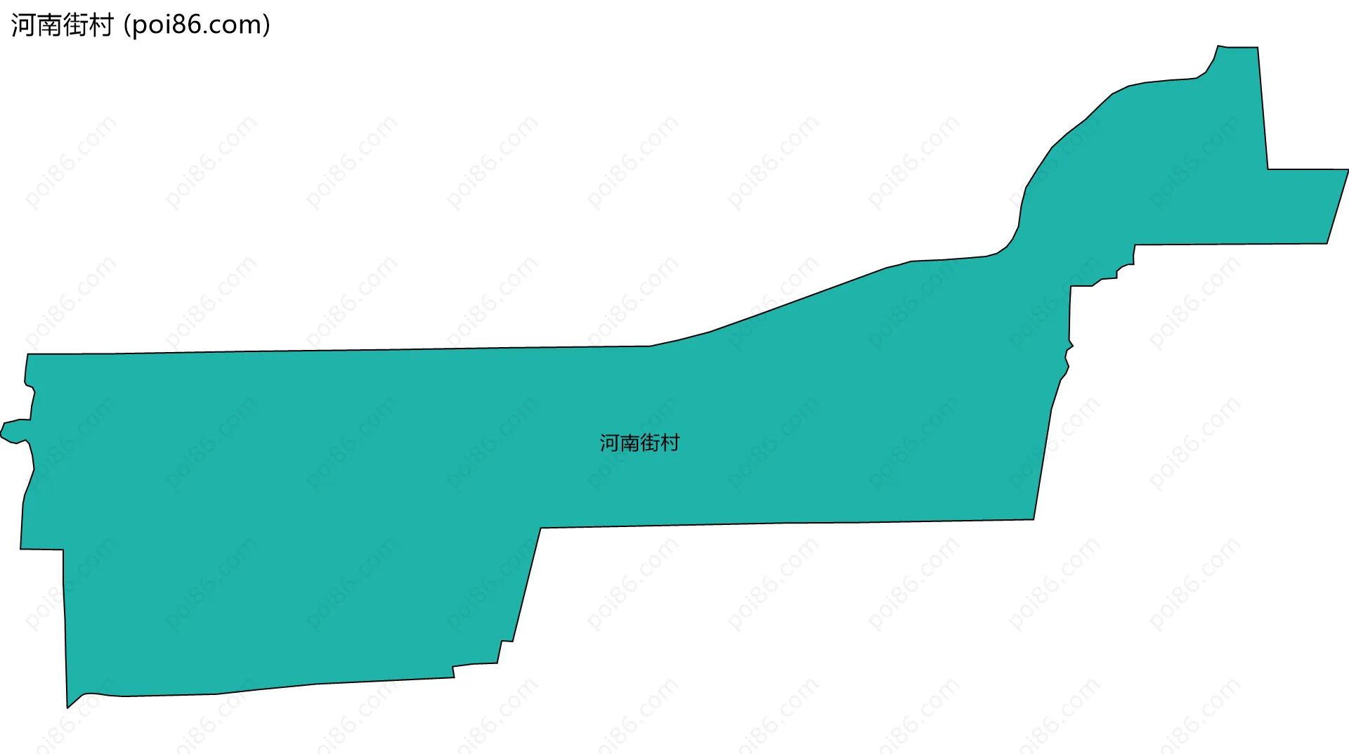 河南街村边界地图