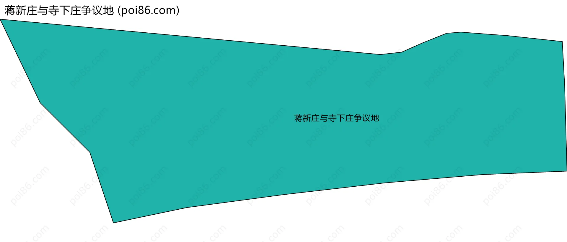 蒋新庄与寺下庄争议地边界地图