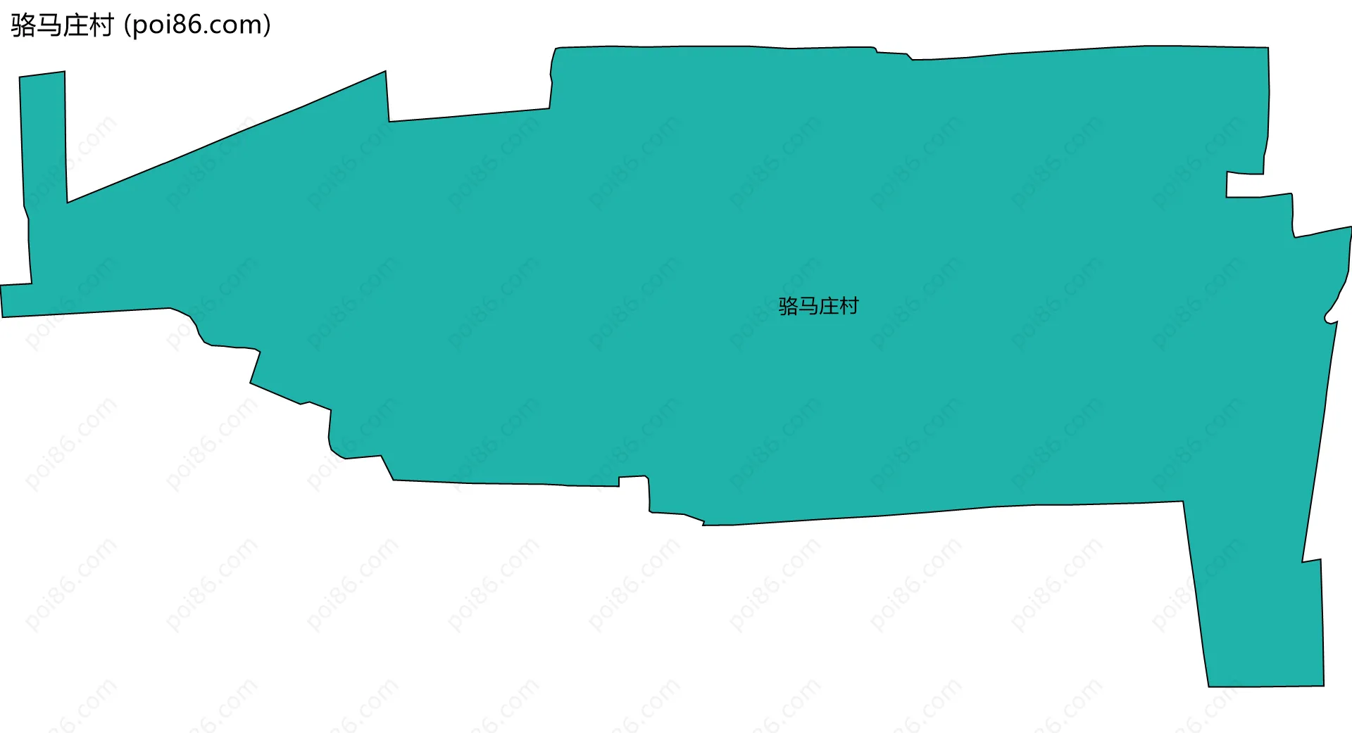 骆马庄村边界地图