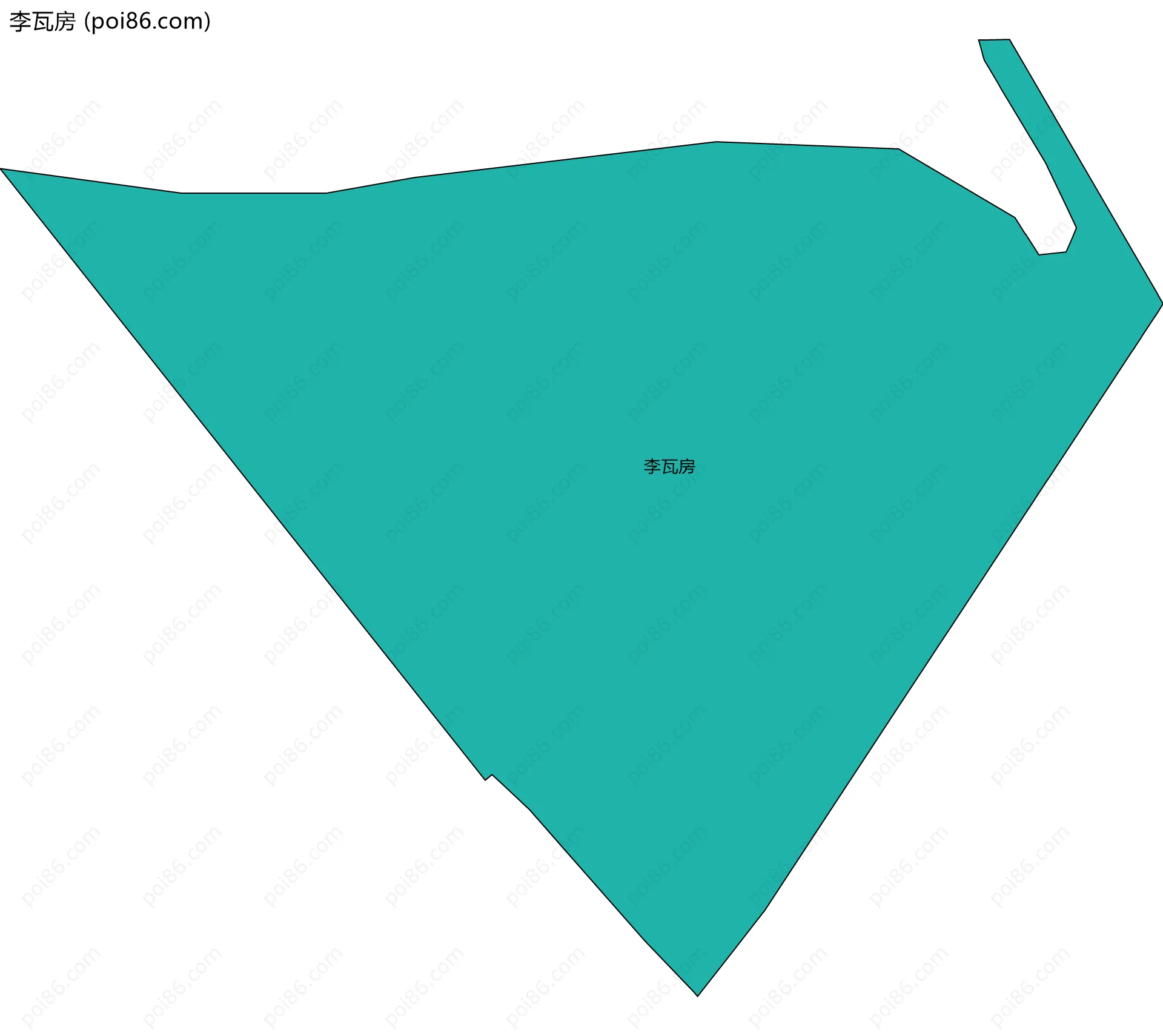 李瓦房边界地图