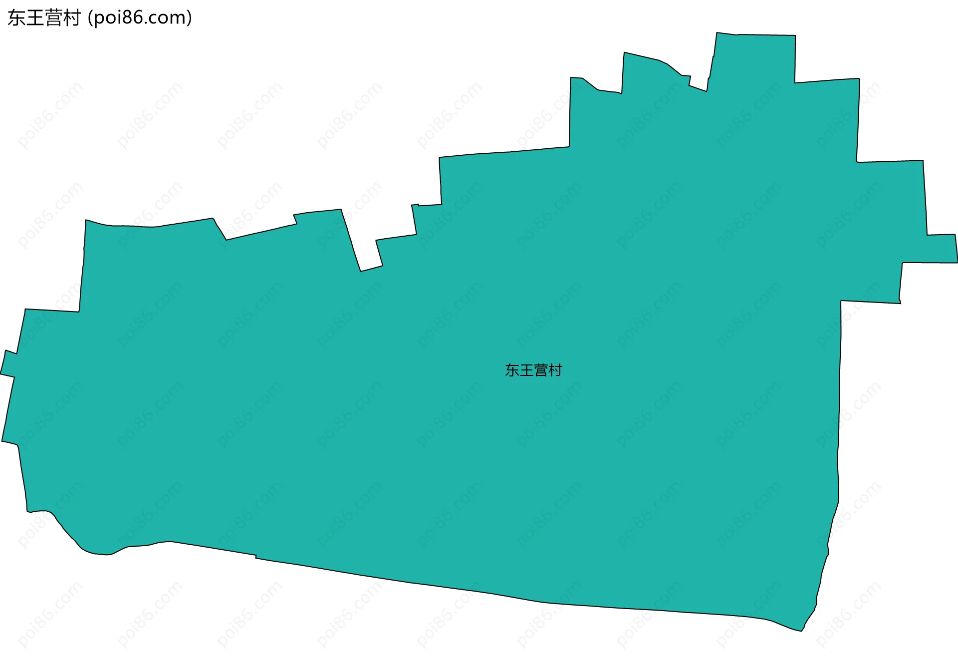 东王营村边界地图
