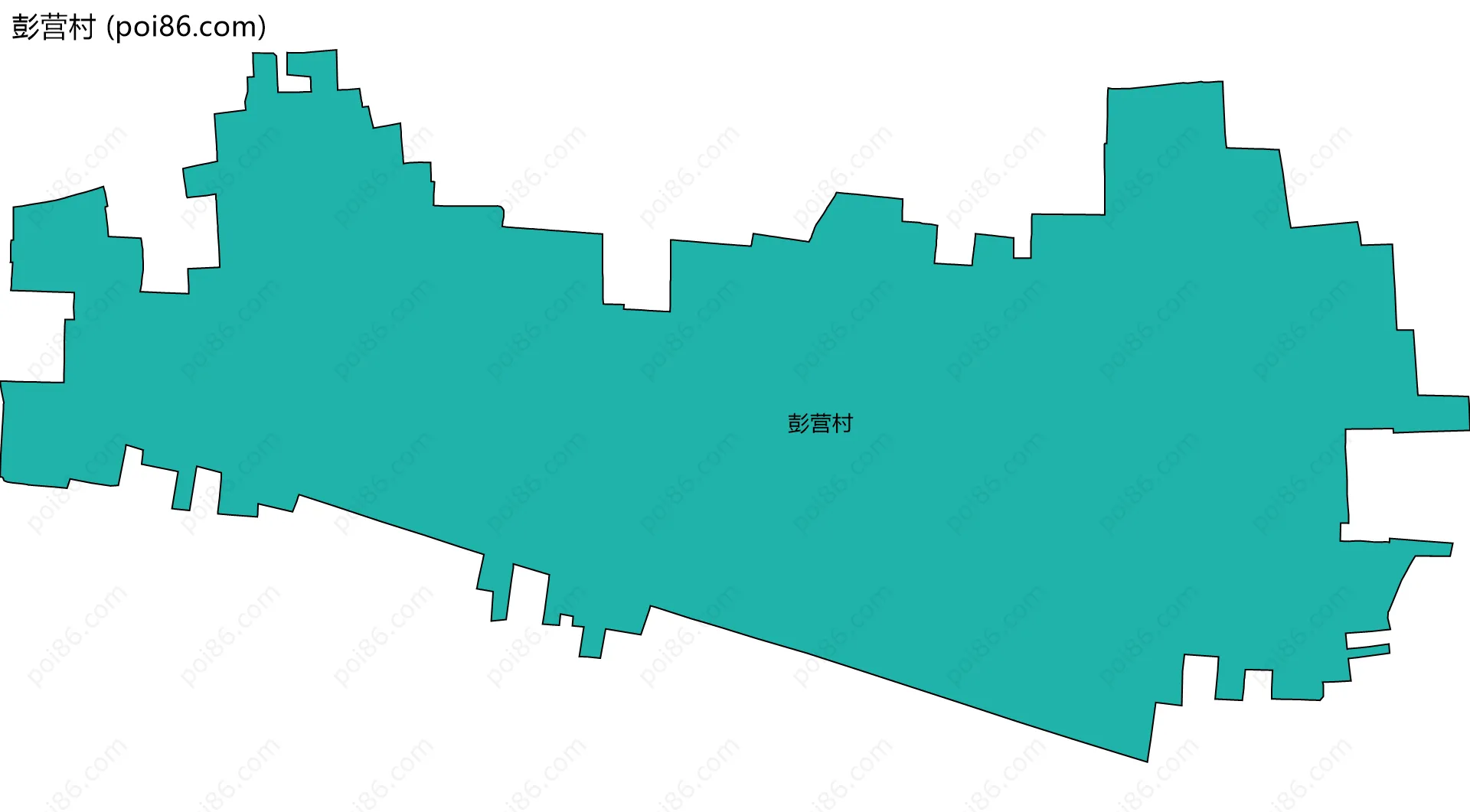 彭营村边界地图
