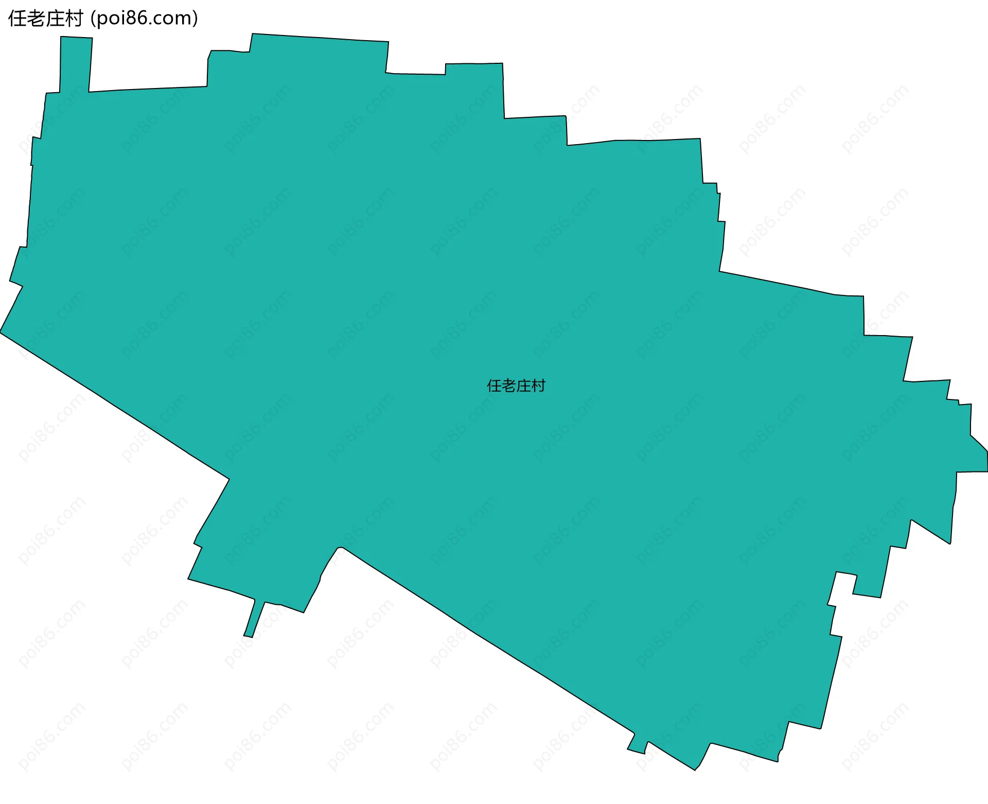 任老庄村边界地图