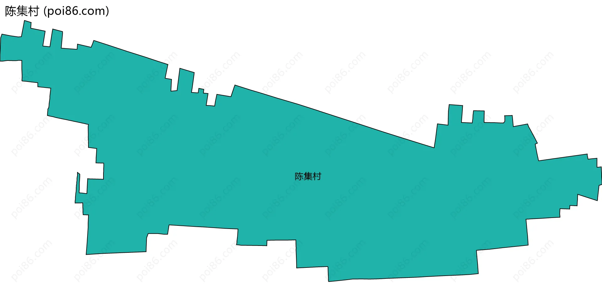 陈集村边界地图