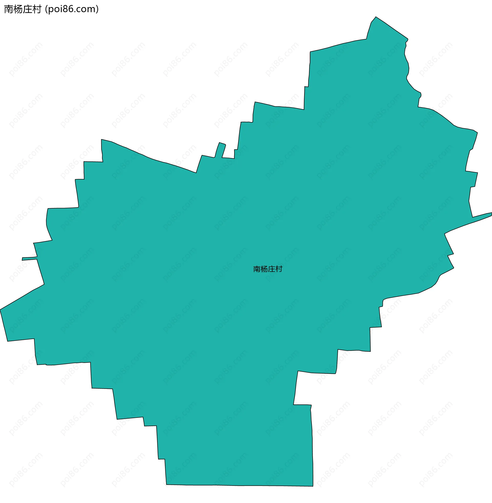 南杨庄村边界地图