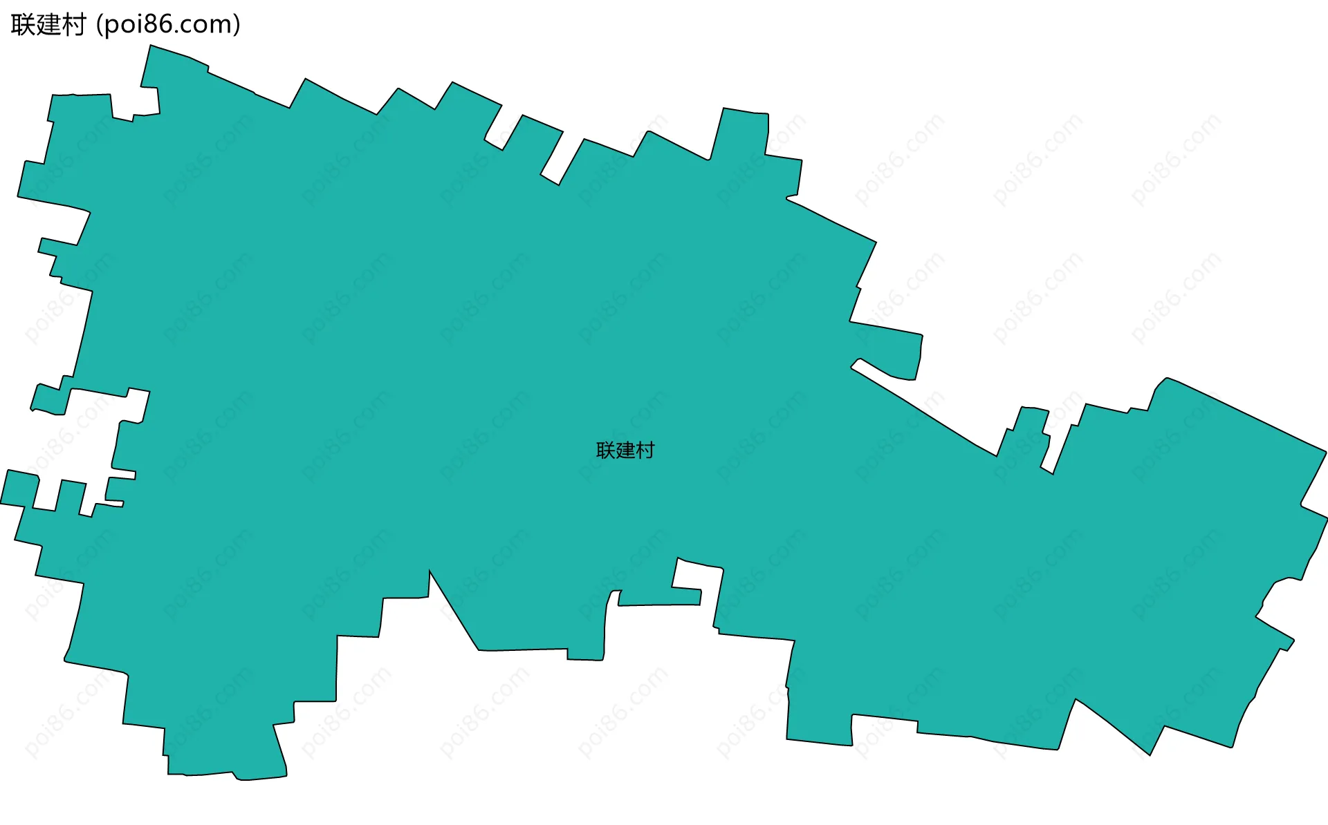 联建村边界地图