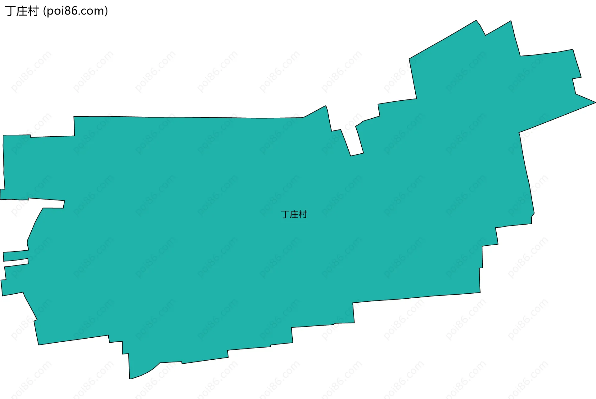 丁庄村边界地图