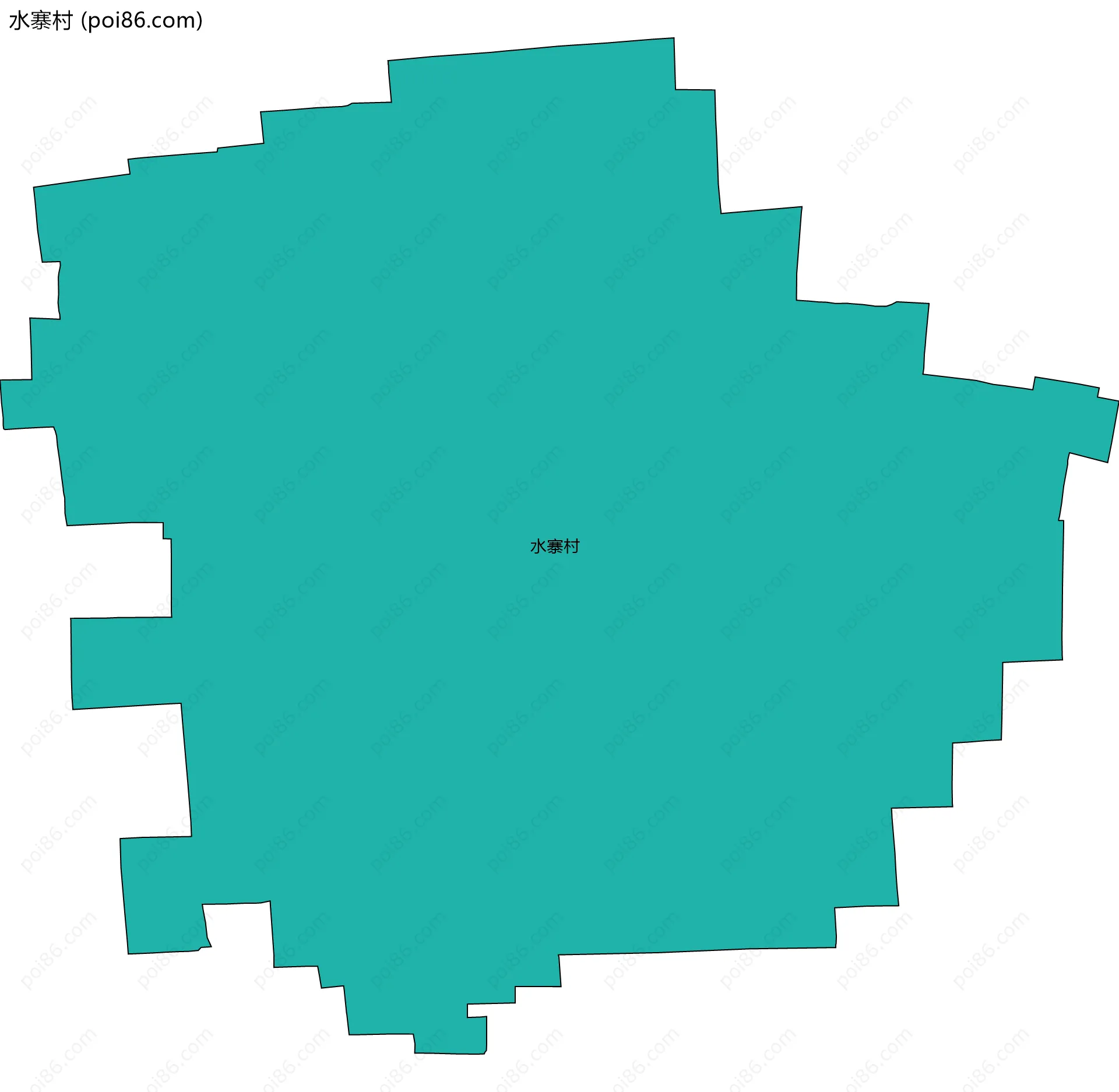 水寨村边界地图