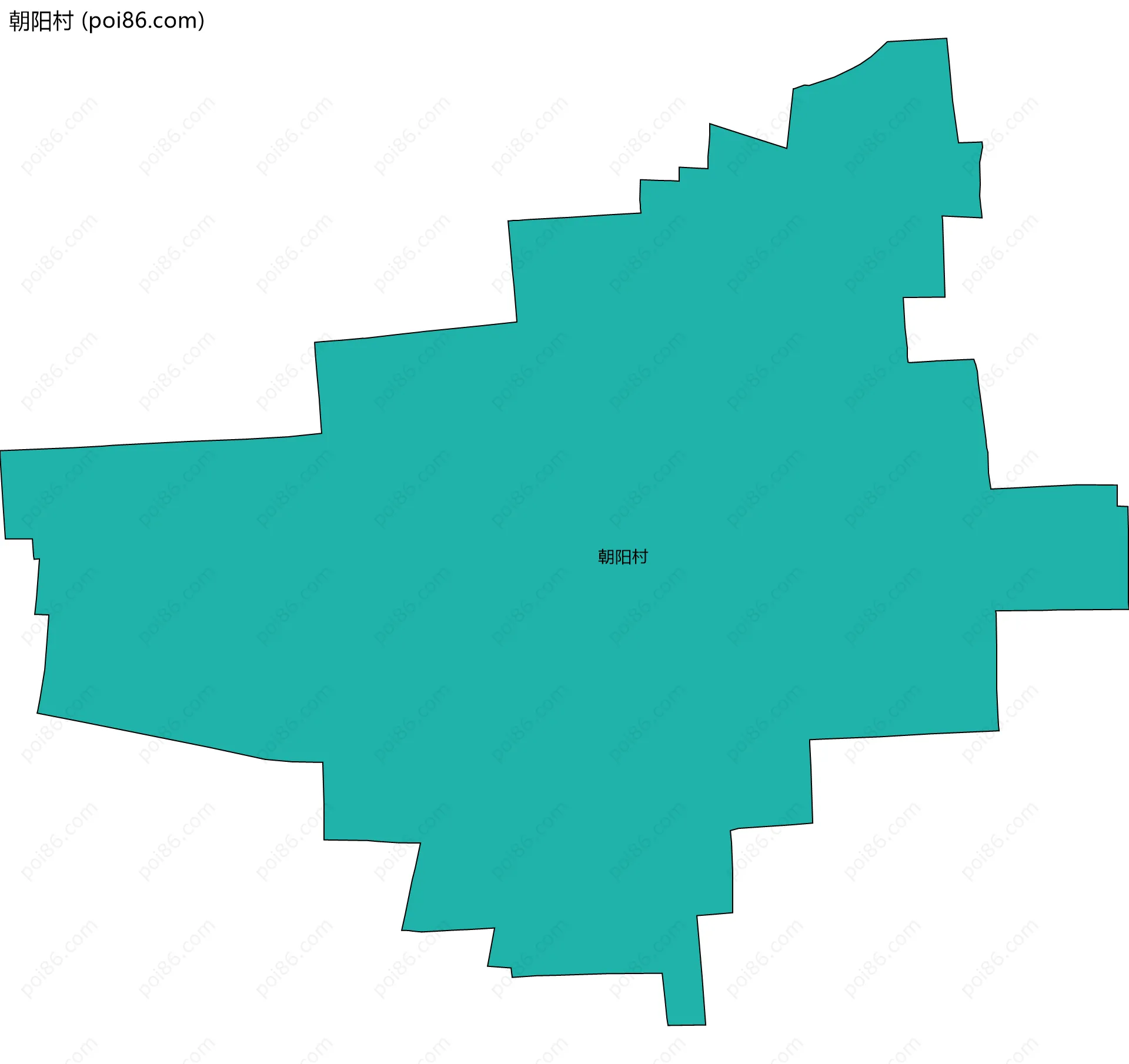 朝阳村边界地图